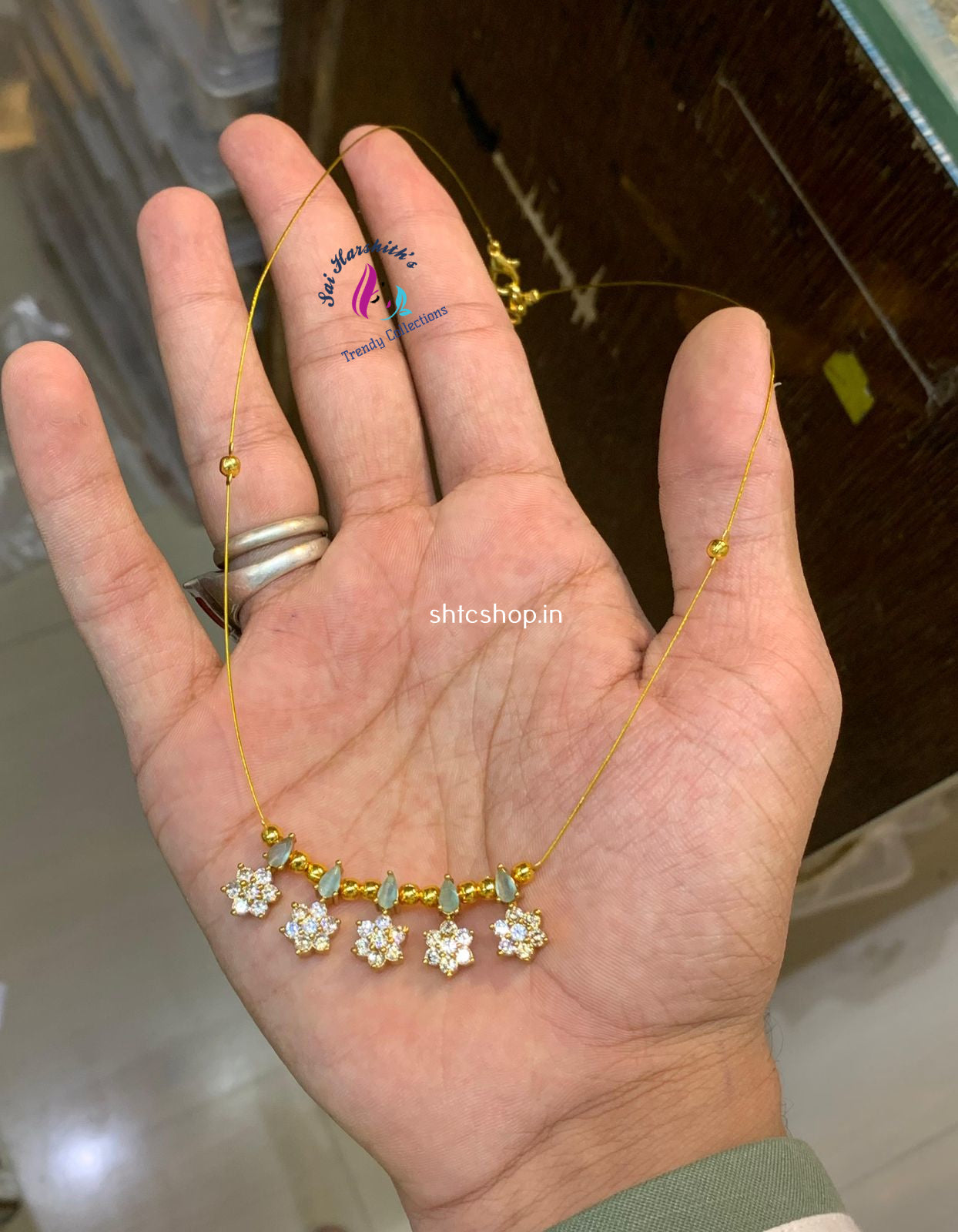 Cute Invisible Necklace - SHTC1050 - Sai Harshith's Trendy Collections