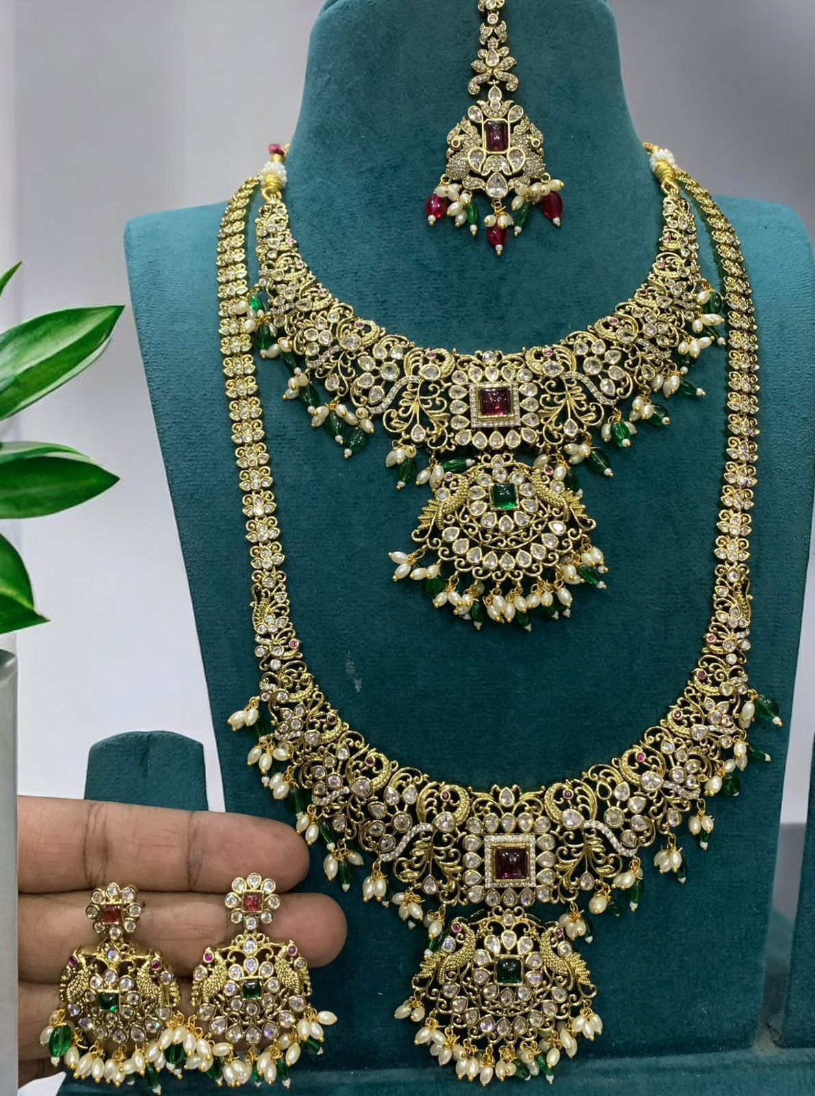 Victorian Semi Bridal Jewelry Set - SHTC1057