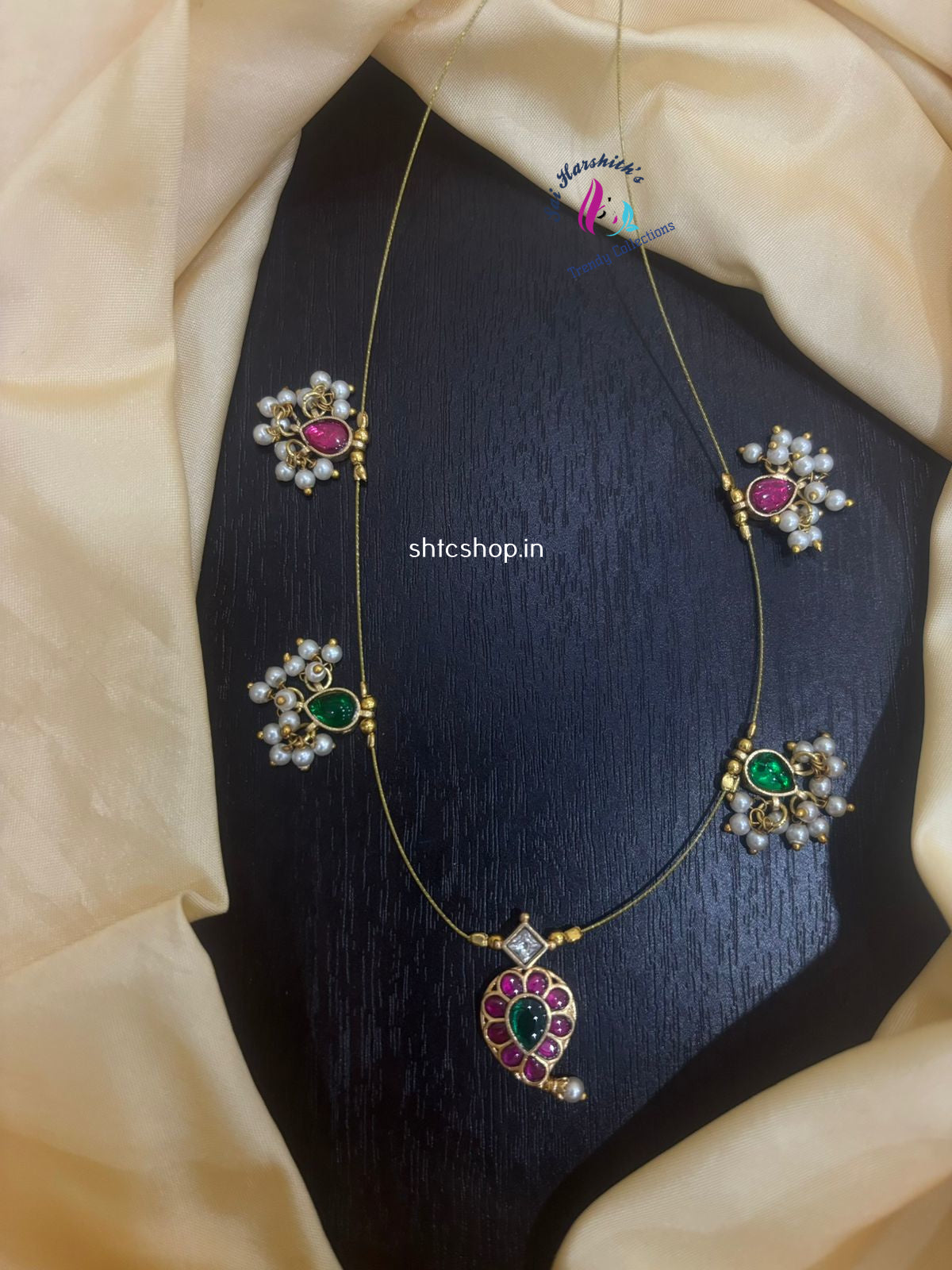 Kempu Stone invisible Necklace - SHTC1109