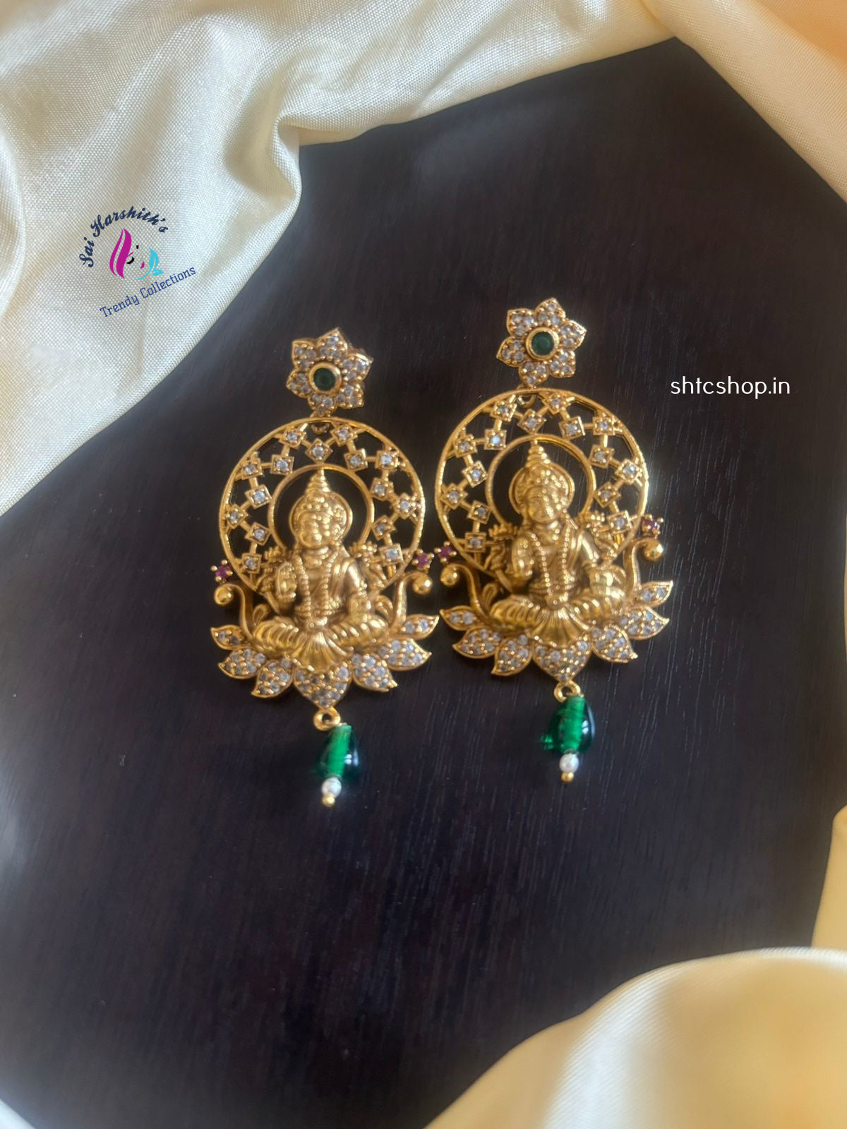 Matte Finish AD stone Earrings - SHTC1152 - Sai Harshith's Trendy Collections
