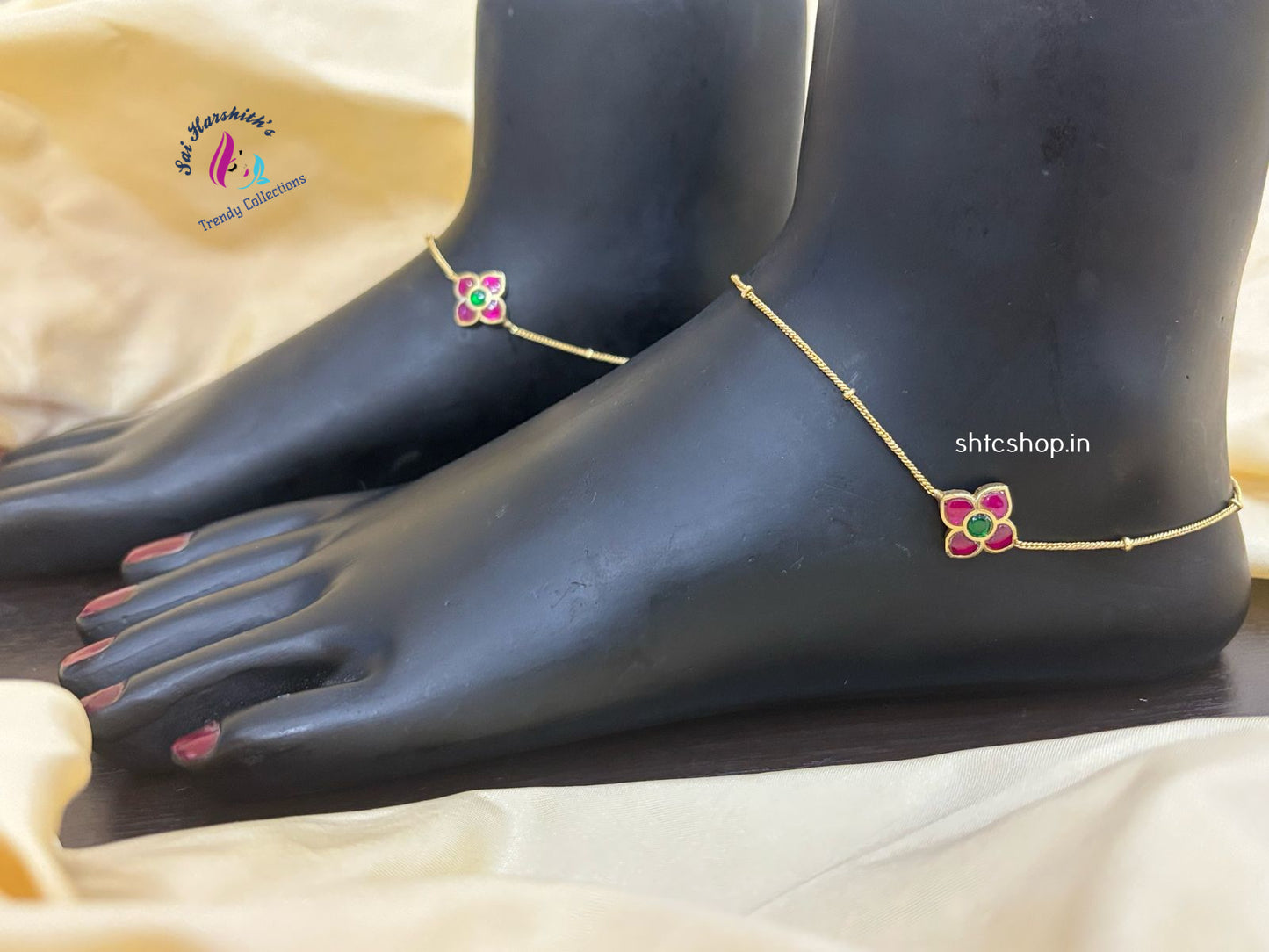 Matte Finish Kempu Anklet - SHTC1201