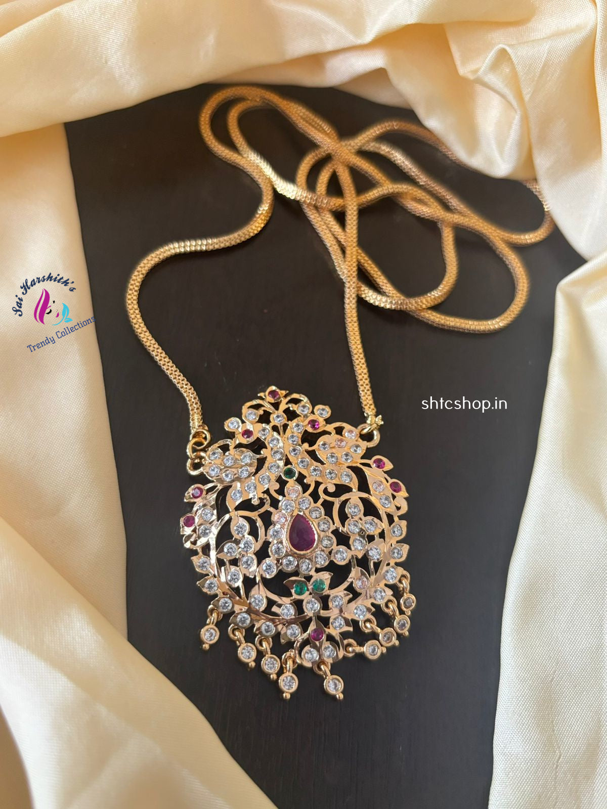 Traditional Impon / Five Metal Pendant with 30 Inches chain - SHTC1249