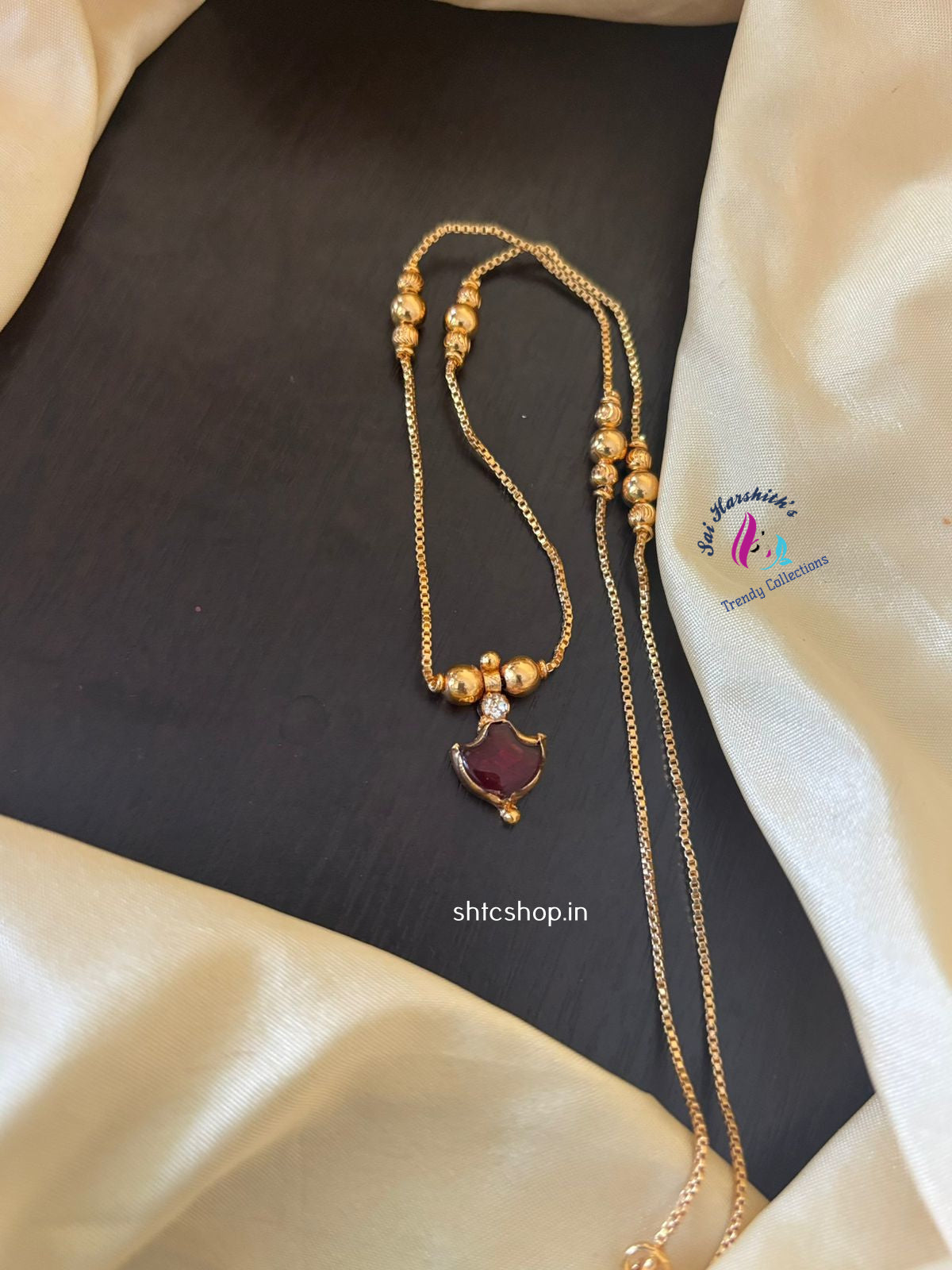 Cute Palaka Style Necklace - SHTC1262 - Sai Harshith's Trendy Collections