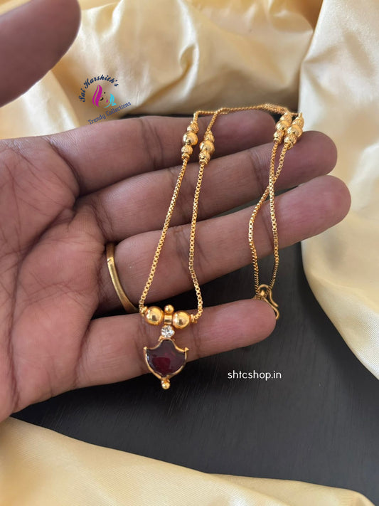 Cute Palaka Style Necklace - SHTC1262 - Sai Harshith's Trendy Collections