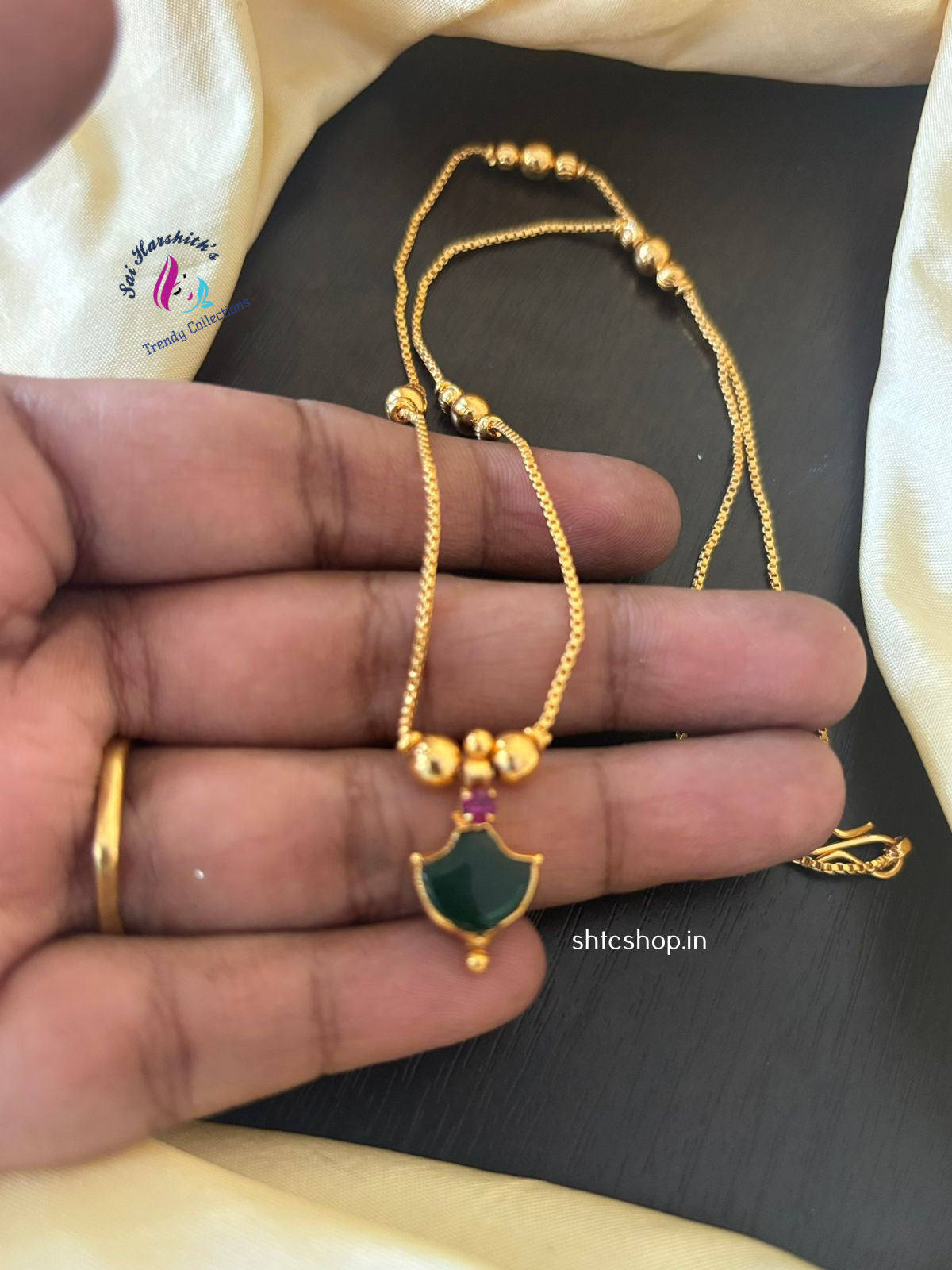 Cute Palaka Style Necklace - SHTC1262 - Sai Harshith's Trendy Collections