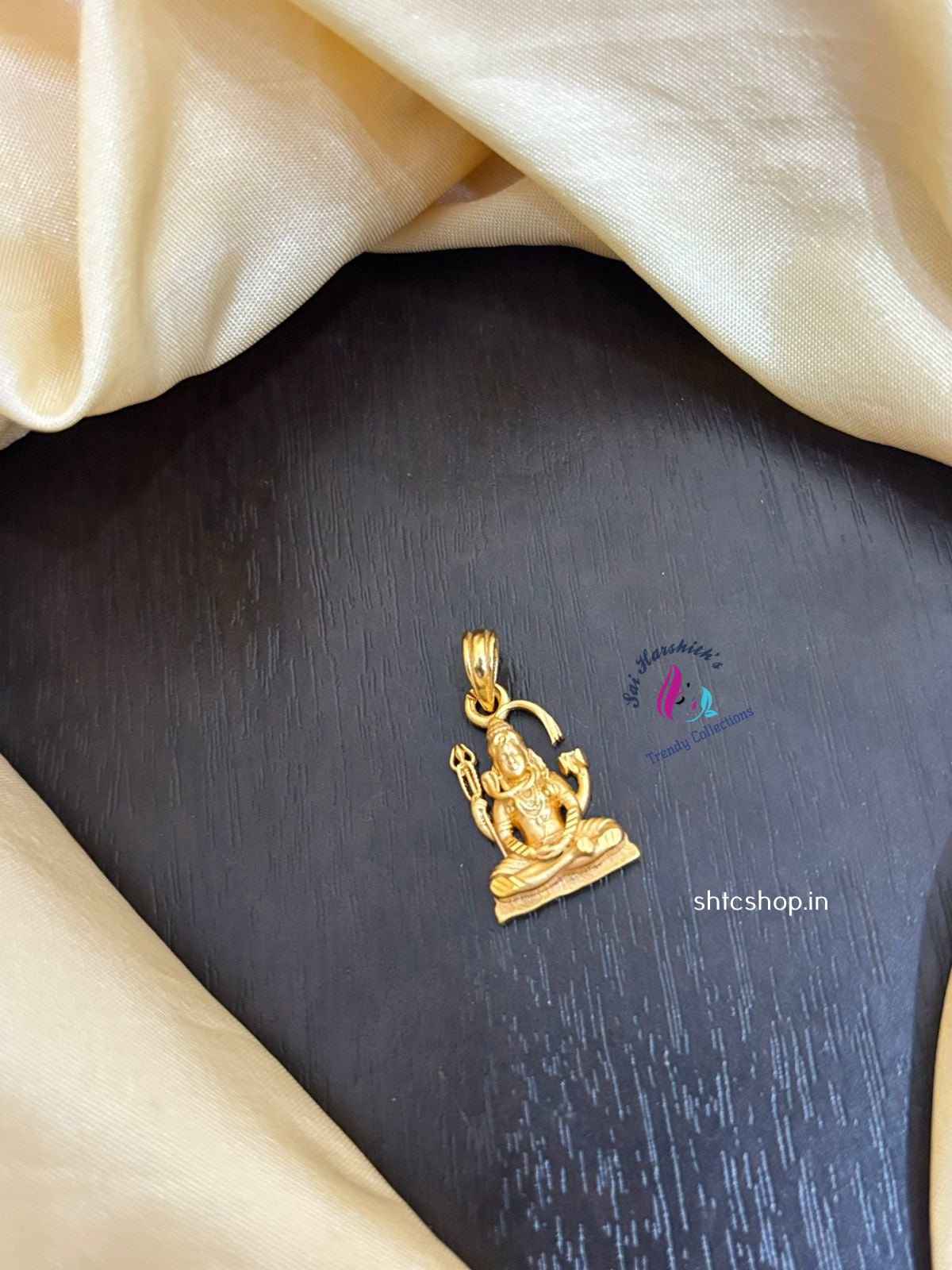 Cute Shiva 1gm gold Polished Pendant - SHTC1299