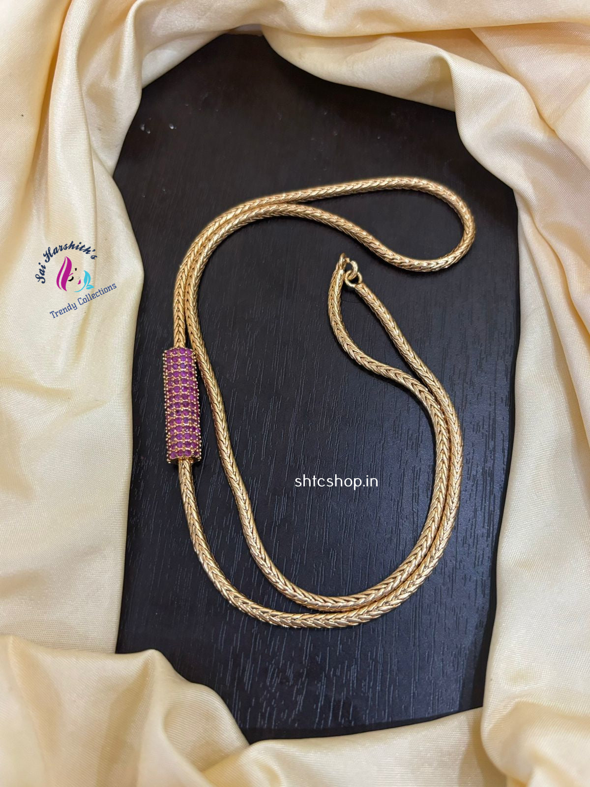 24 inches Five Metal mugappu Chain - SHTC1394