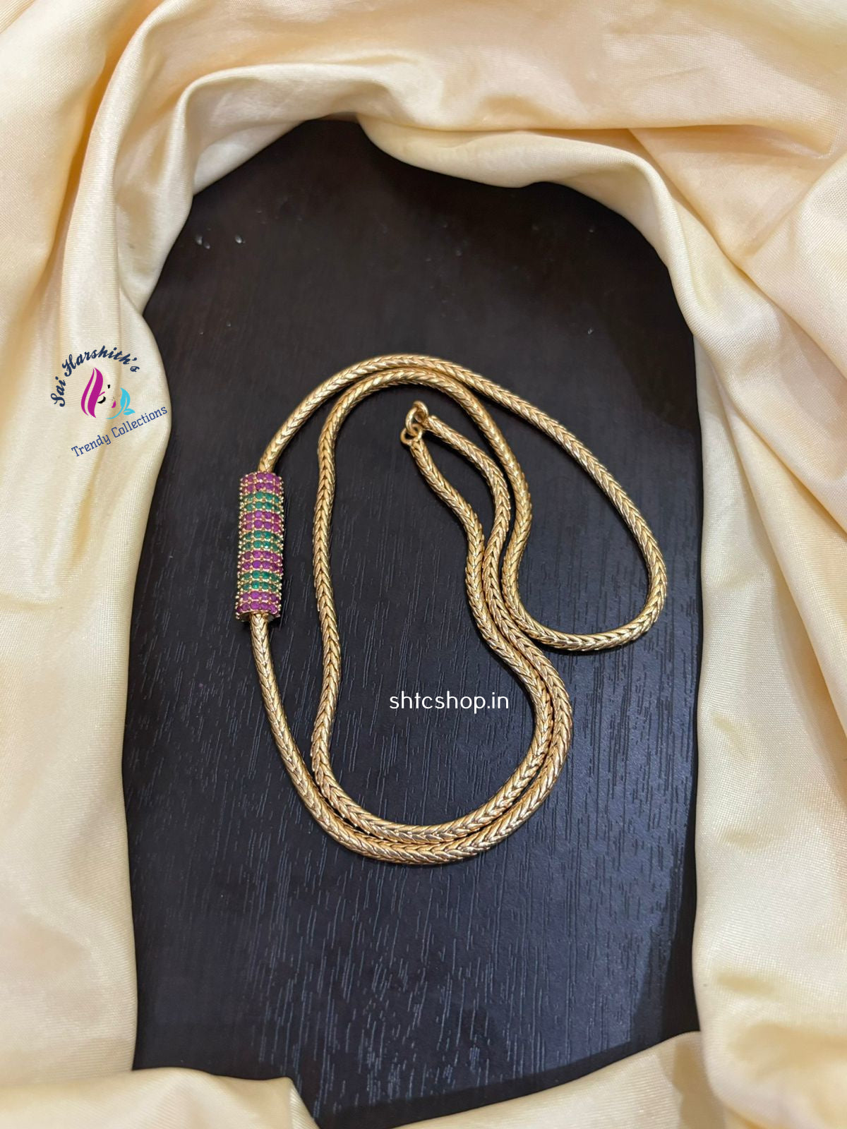24 inches Five Metal mugappu Chain - SHTC1394