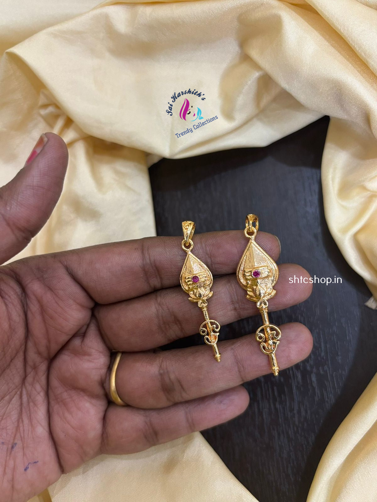 New Design Impon / Five Metal Vel Pendants - SHTC1411 - Sai Harshith's Trendy Collections