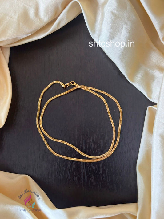 18 inches - 1 gm gold plated chains - SHTC1477 - Sai Harshith's Trendy Collections