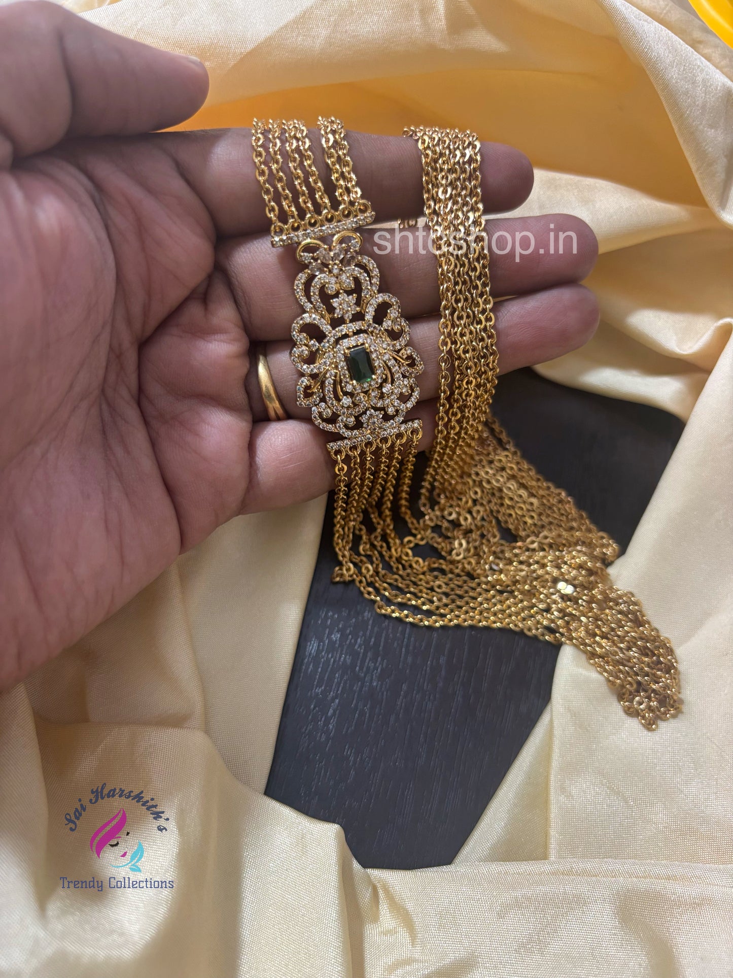 30 inches 6 Layer Matte Finish Mugappu Chain - SHTC1567