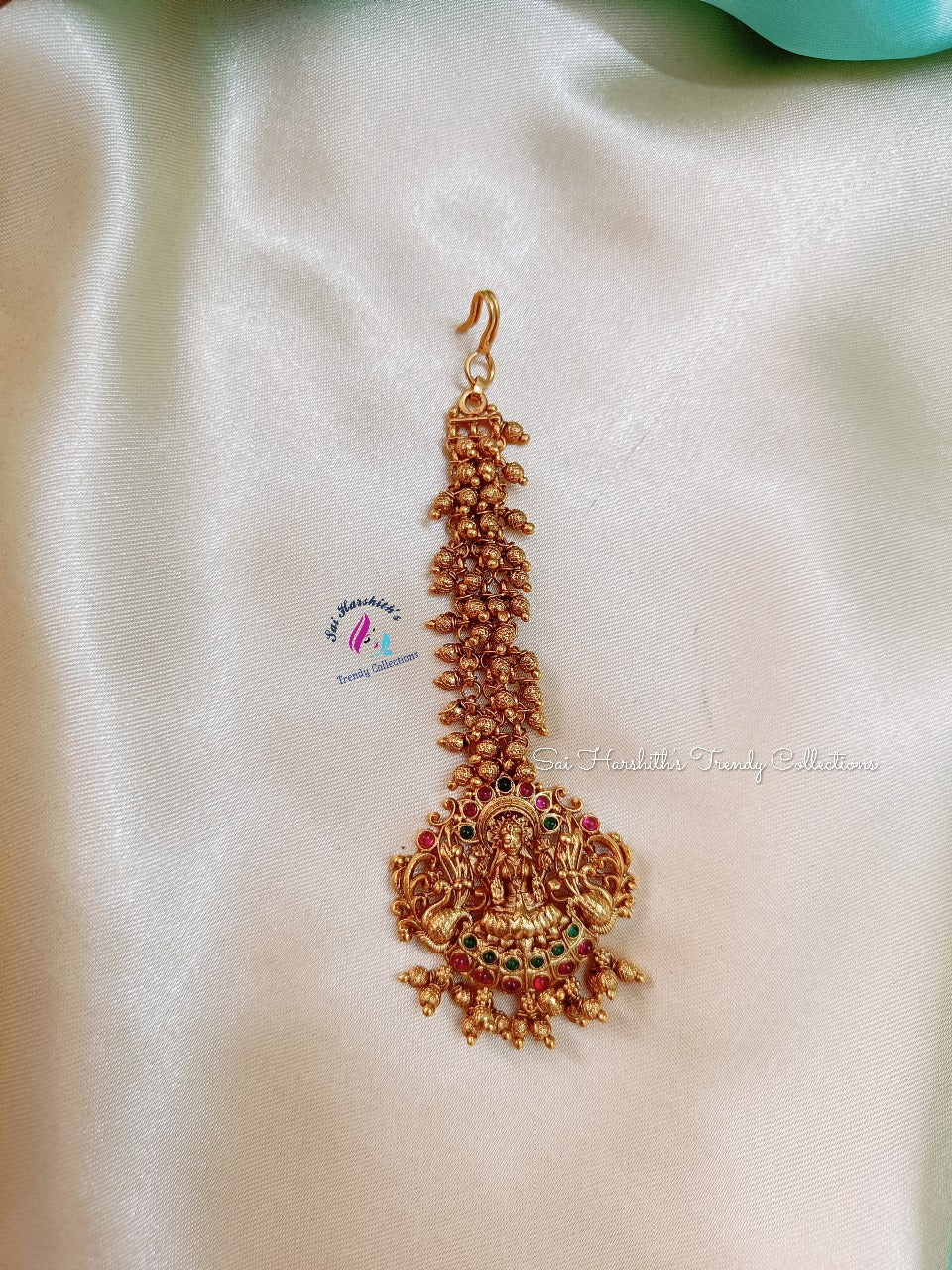 Divine Elegance Brass Maang Tikka - SHTC167 - Sai Harshith's Trendy Collections