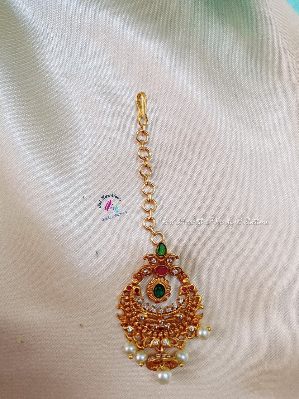 Matte Finish Maang Tikka - SHTC172 - Sai Harshith's Trendy Collections