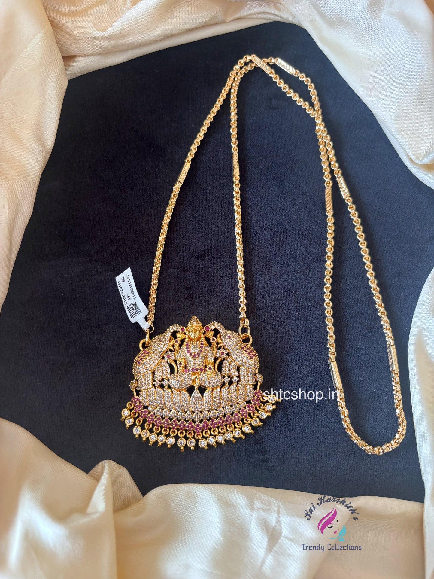 1 Gm Gold Polished 30 inches Dollar Chain - SHTC1722