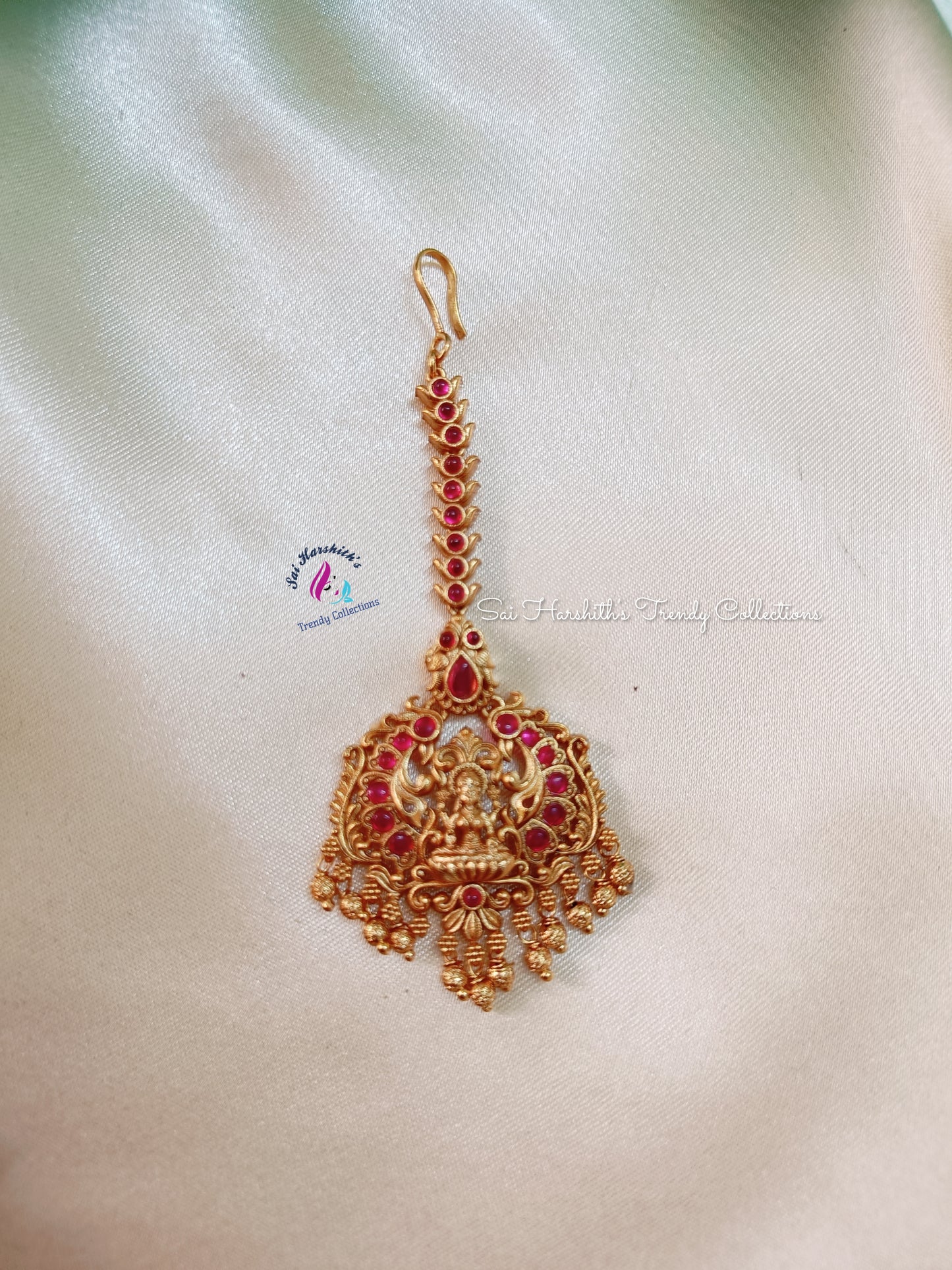 Matte Finish Maang Tikka - SHTC179 - Sai Harshith's Trendy Collections