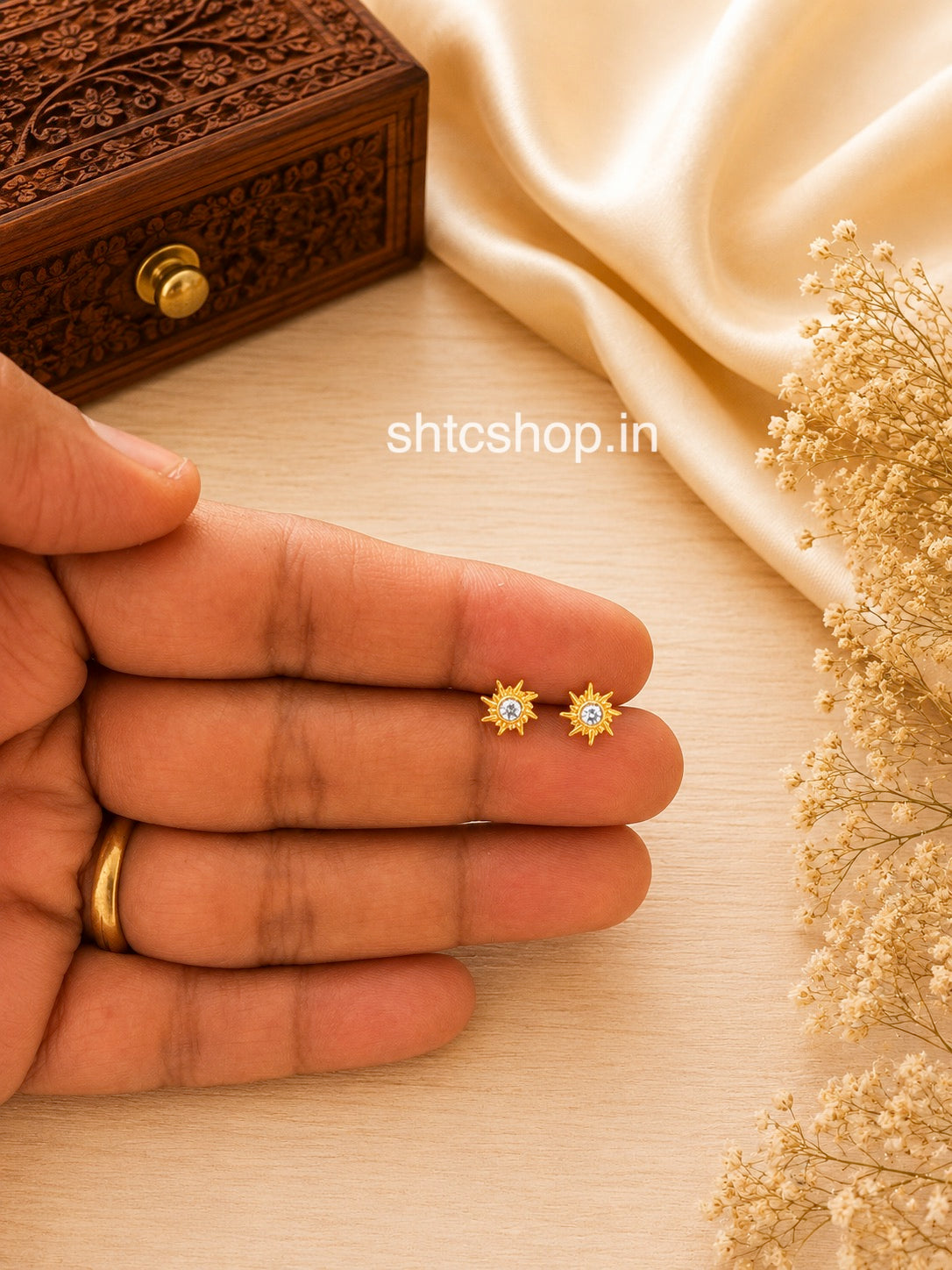 Tiny Twinkle Baby Earrings – Five Metal Finish - SHTC1870