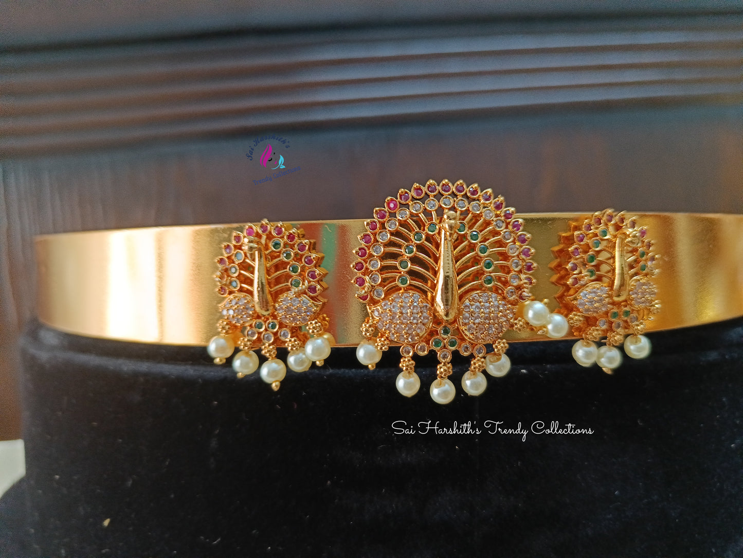 Matte Peacock Hipbelt - SHTC208 - Sai Harshith's Trendy Collections