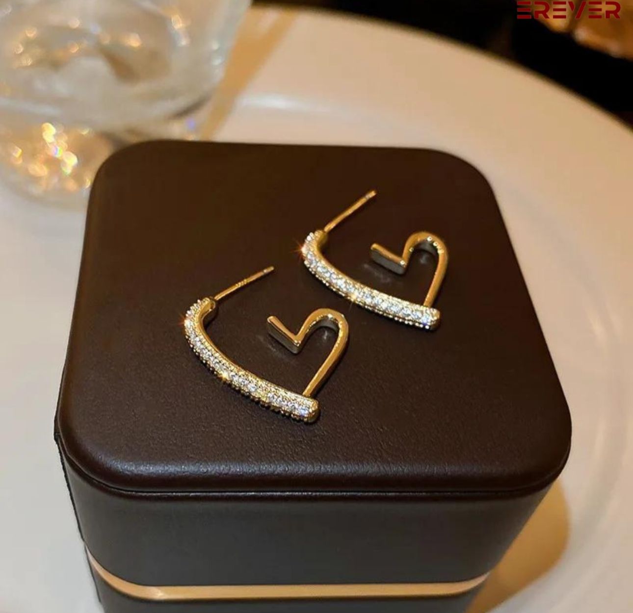 Heart Hoop Korean Earrings - KE233 - Sai Harshith's Trendy Collections