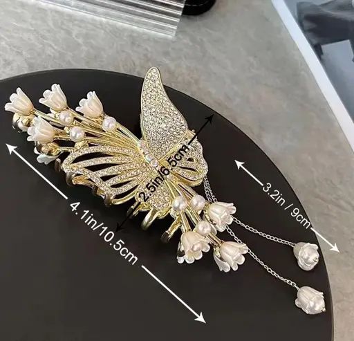 Korean style Hair Clip Women Fashion Pearl Tassel Clip Hairpin Hair Accessories - KE305 - Sai Harshith's Trendy Collections