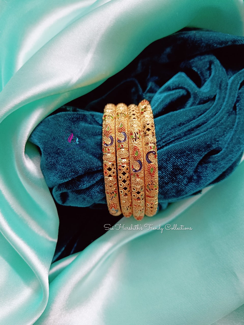 1Gm Gold Forming Bangles - SHTC341 - Sai Harshith's Trendy Collections