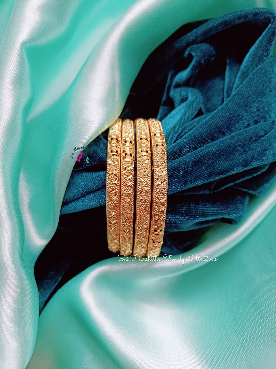 1Gm Gold Forming Bangles - SHTC345 - Sai Harshith's Trendy Collections
