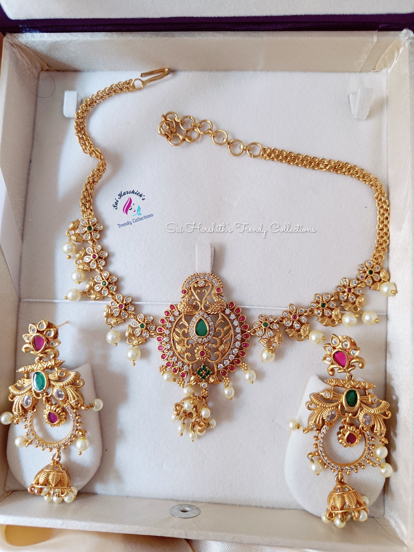 Traditional Matte Chocker - SHTC402 - Sai Harshith's Trendy Collections
