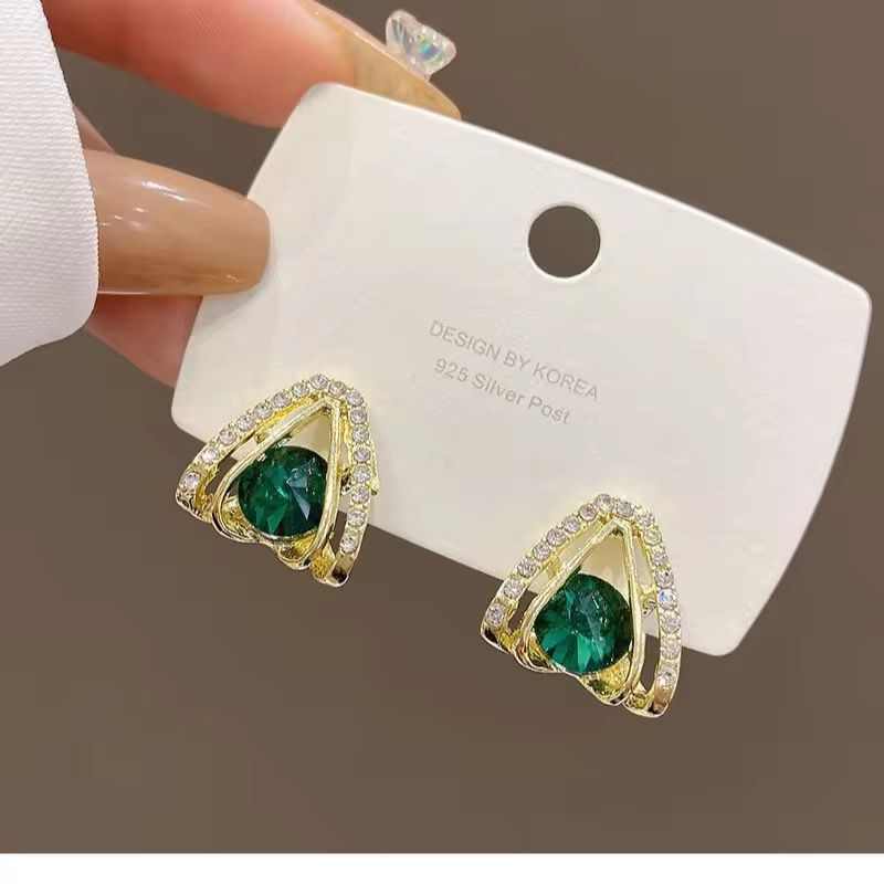 Princess Korean Earrings with Rhinestones - KE410 - Sai Harshith's Trendy Collections