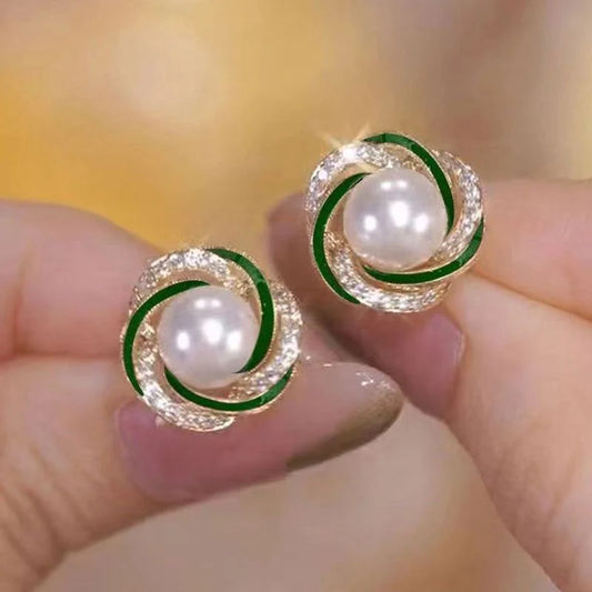 Western Style Princess Stud Green - KE502 - Sai Harshith's Trendy Collections