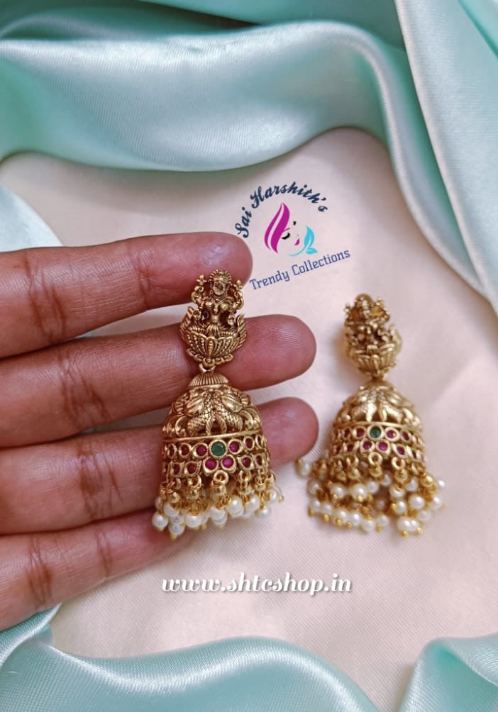 Matte Finish Jumkas - SHTC572 - Sai Harshith's Trendy Collections