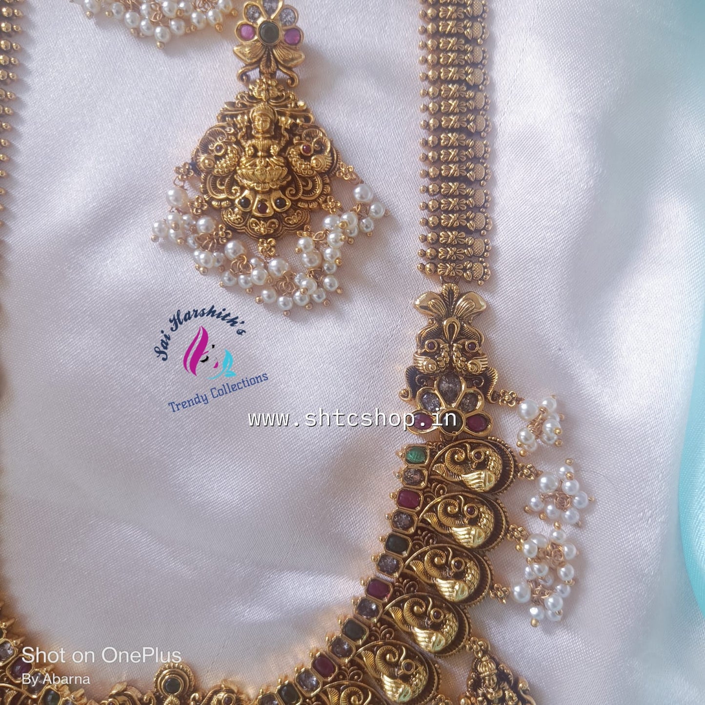 Eternal Beauty Kempu Stone Statement Long Haram - SHTC680 - Sai Harshith's Trendy Collections