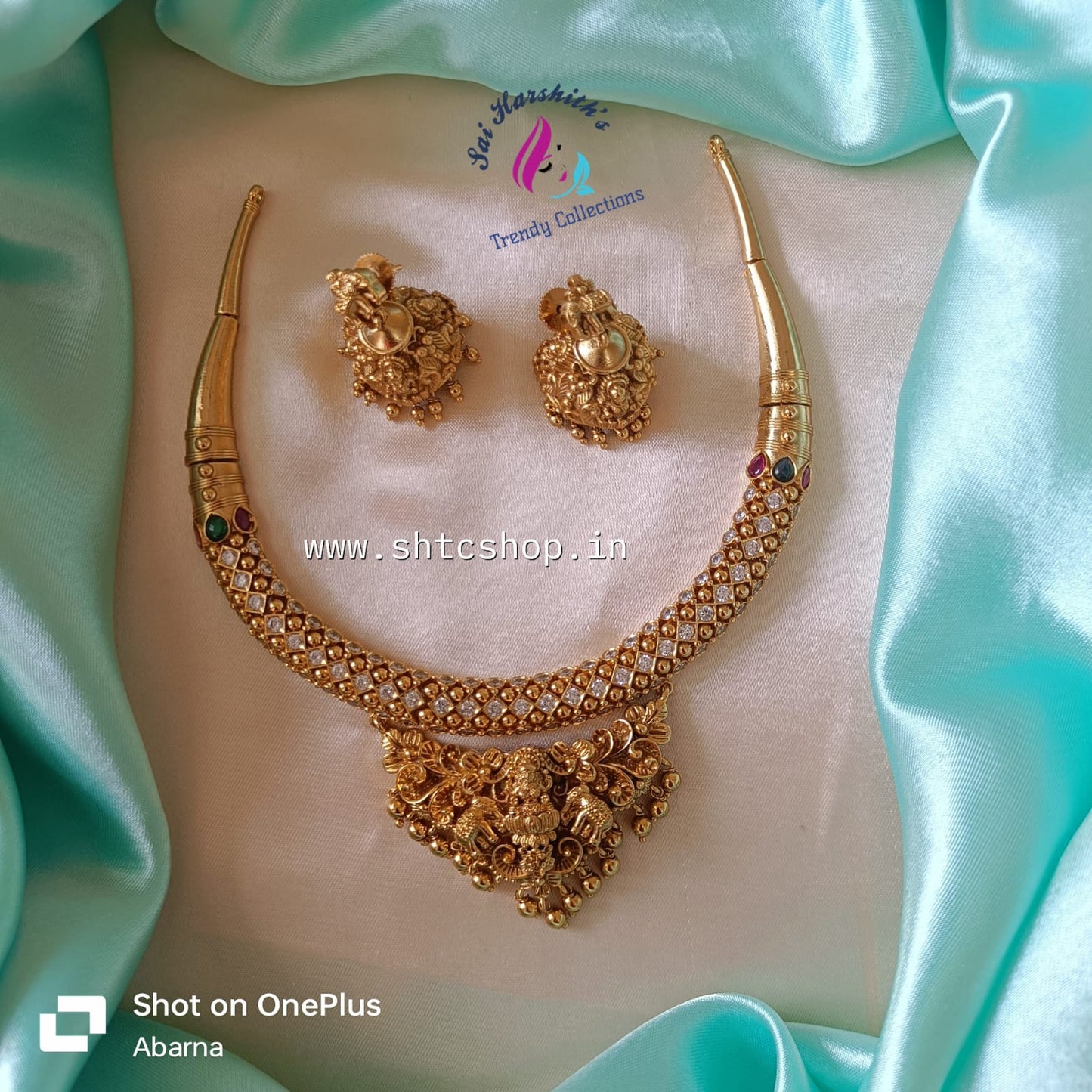 Cz matte Necklace - SHTC704 - Sai Harshith's Trendy Collections