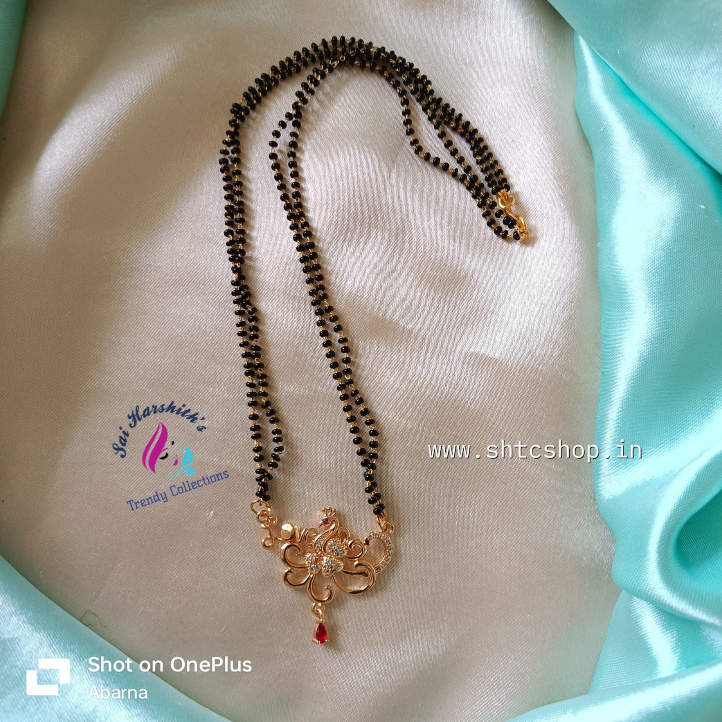 Black beaded Mangal Suthra - SHTC717 - Sai Harshith's Trendy Collections