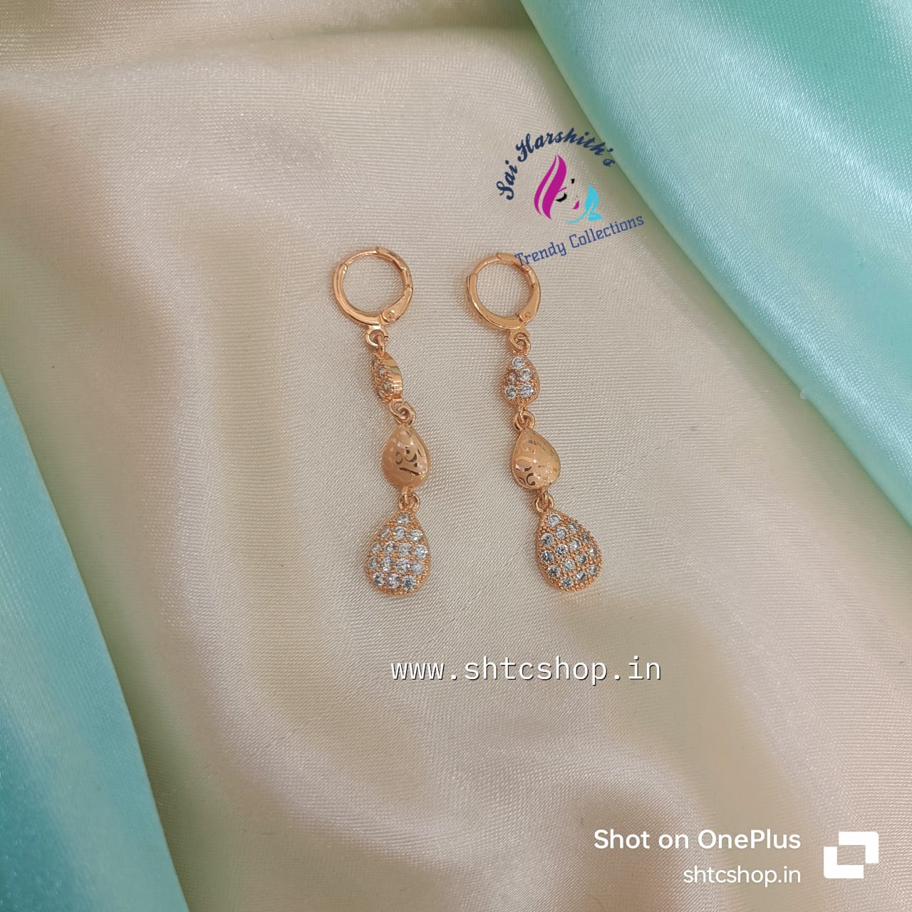 Daily Wear AD Earrings - SHTC783 - Sai Harshith's Trendy Collections