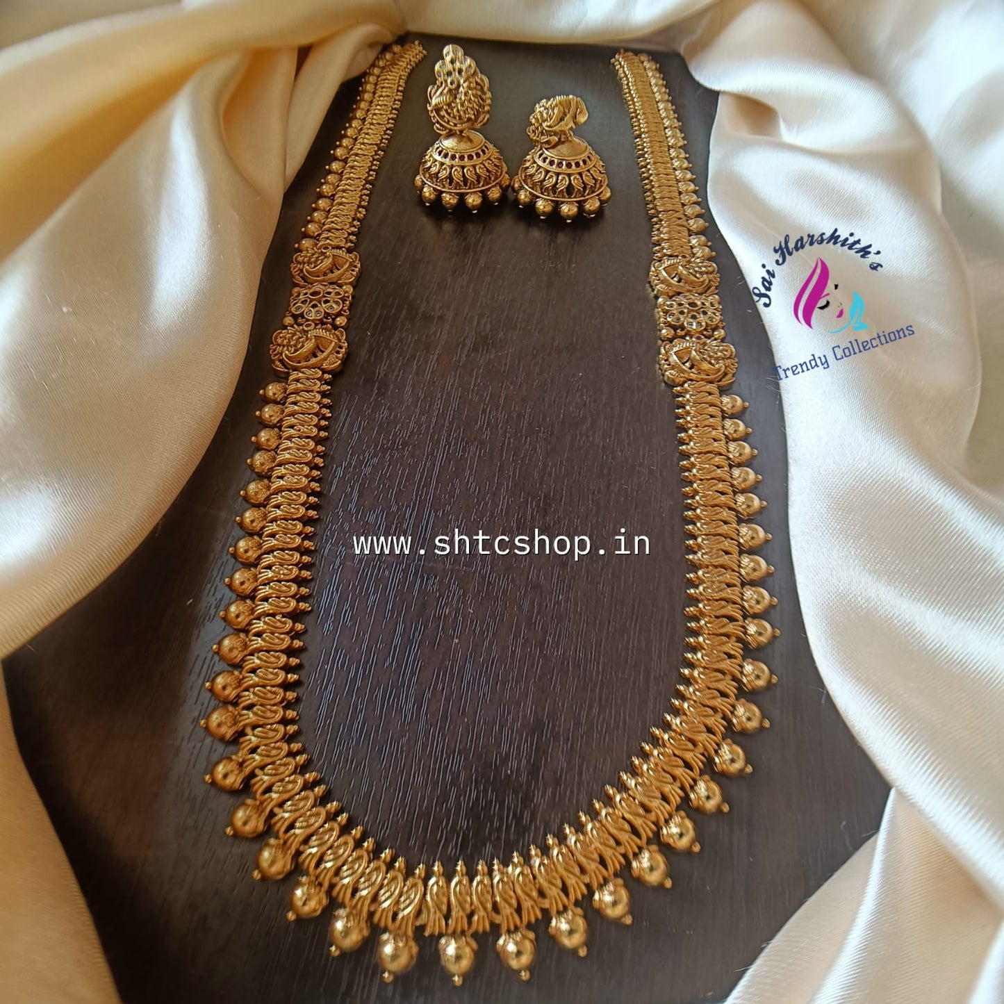 Cz Matte Haram set - SHTC829 - Sai Harshith's Trendy Collections