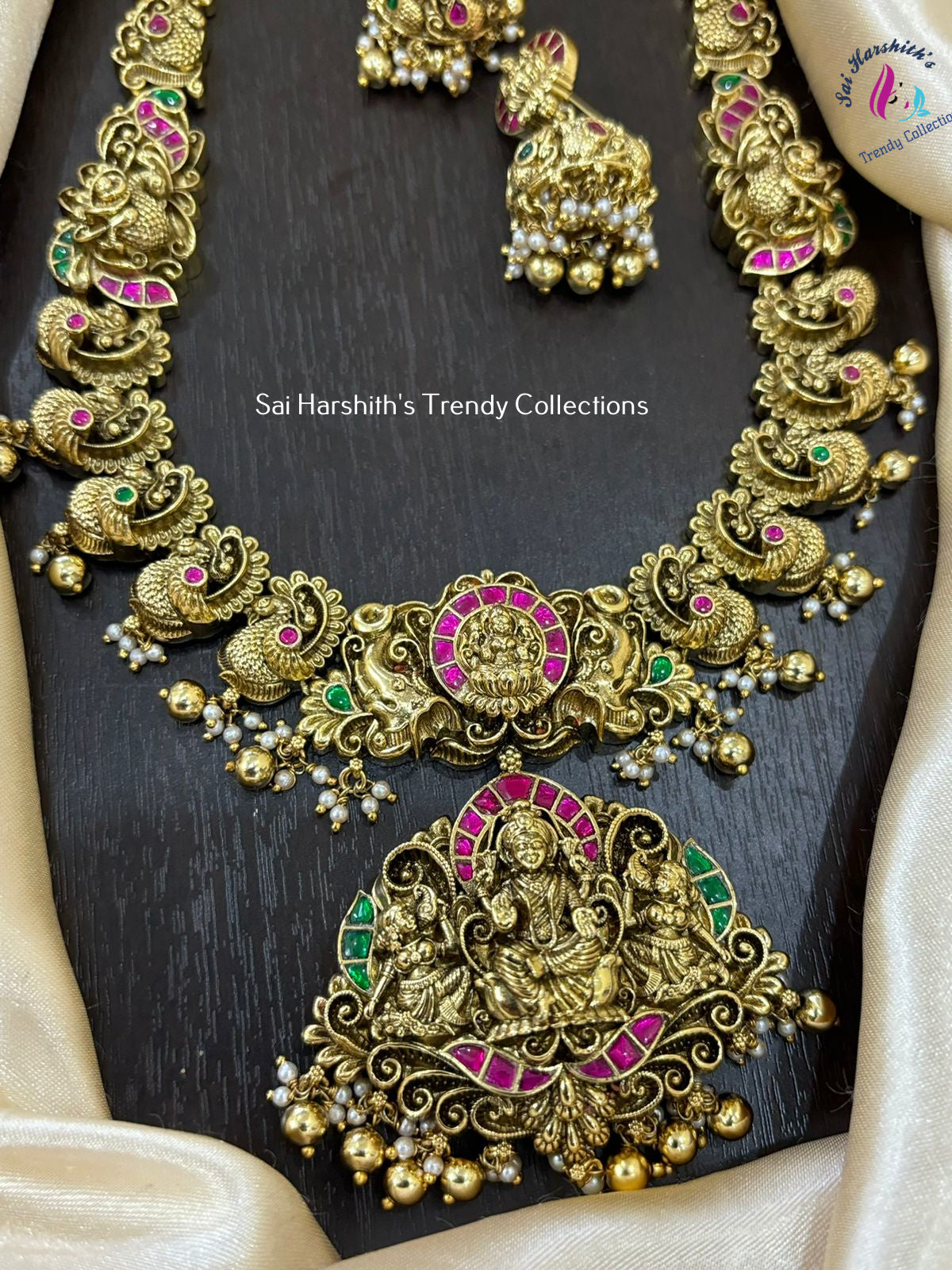 Temple Finish Statement Haram - SHTC873 - Sai Harshith's Trendy Collections