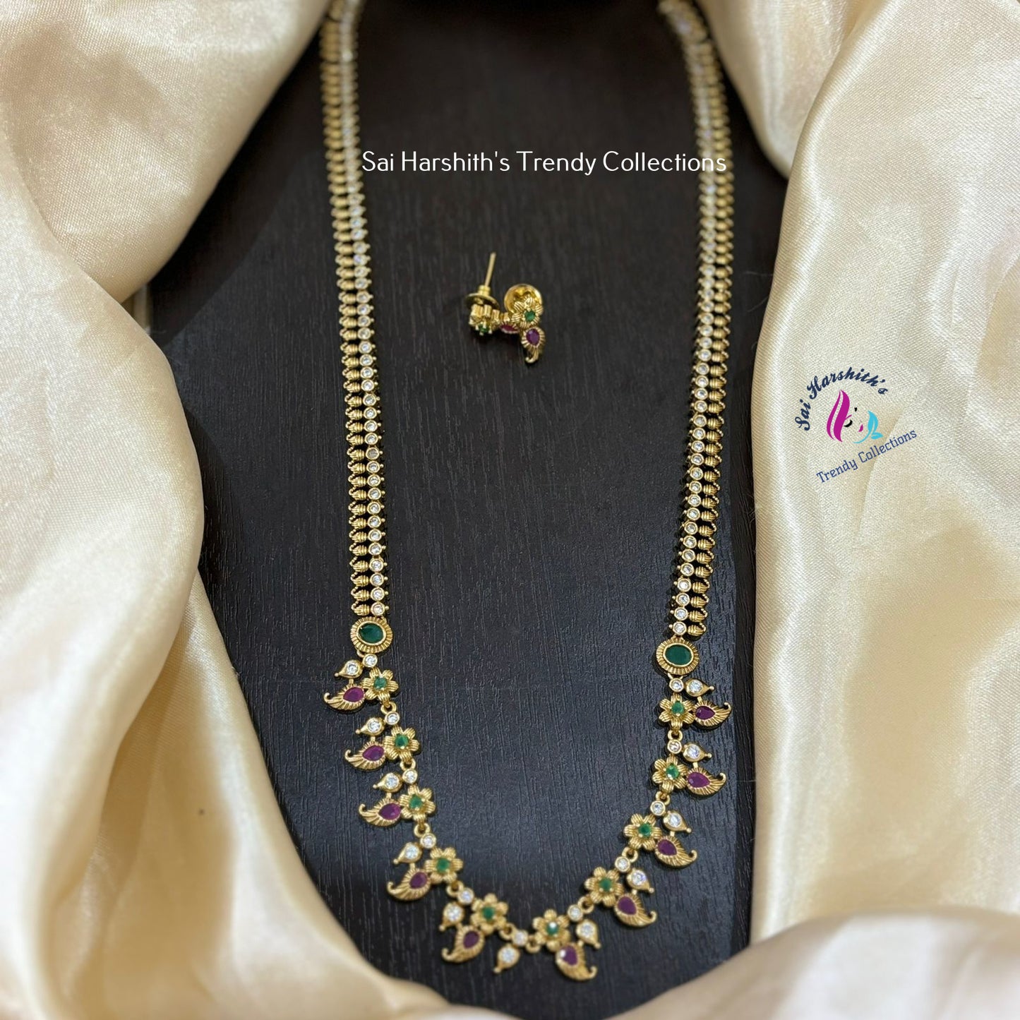 Cz Matte Haram with no images - SHTC874 - Sai Harshith's Trendy Collections