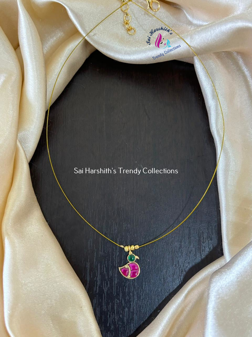 New trendy invisible Jadav Stone Necklace - SHTC898 - Sai Harshith's Trendy Collections