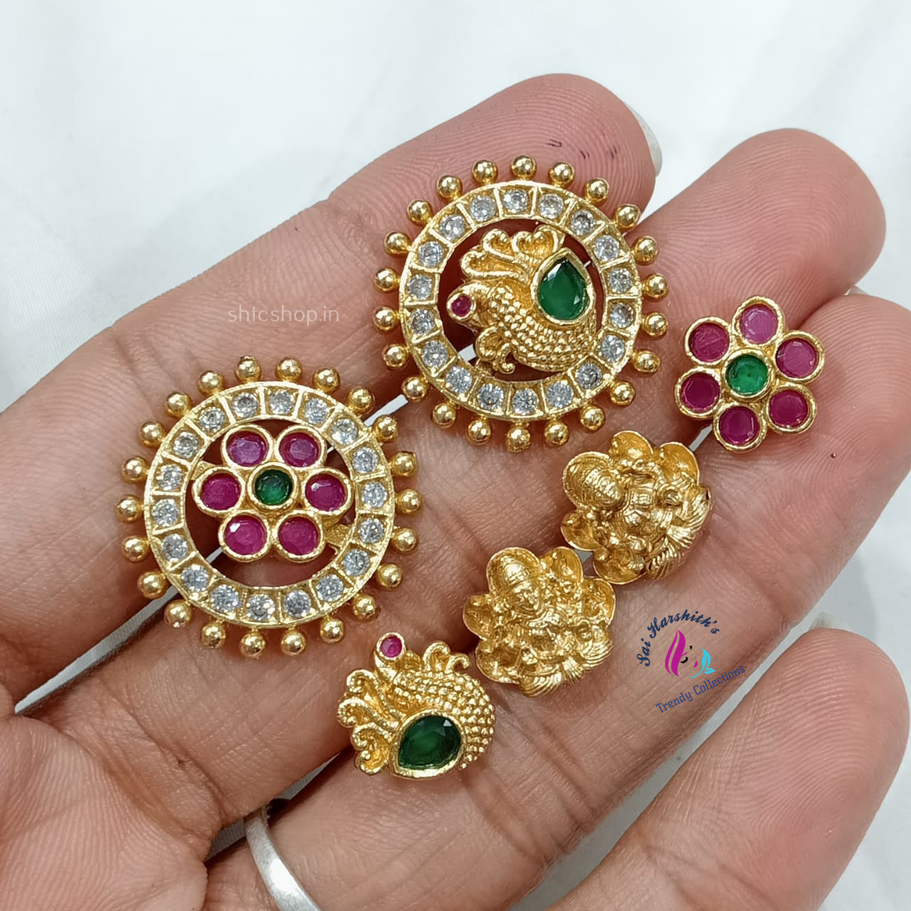 3 in 1 Matte Finish stud - SHTC916 - Sai Harshith's Trendy Collections