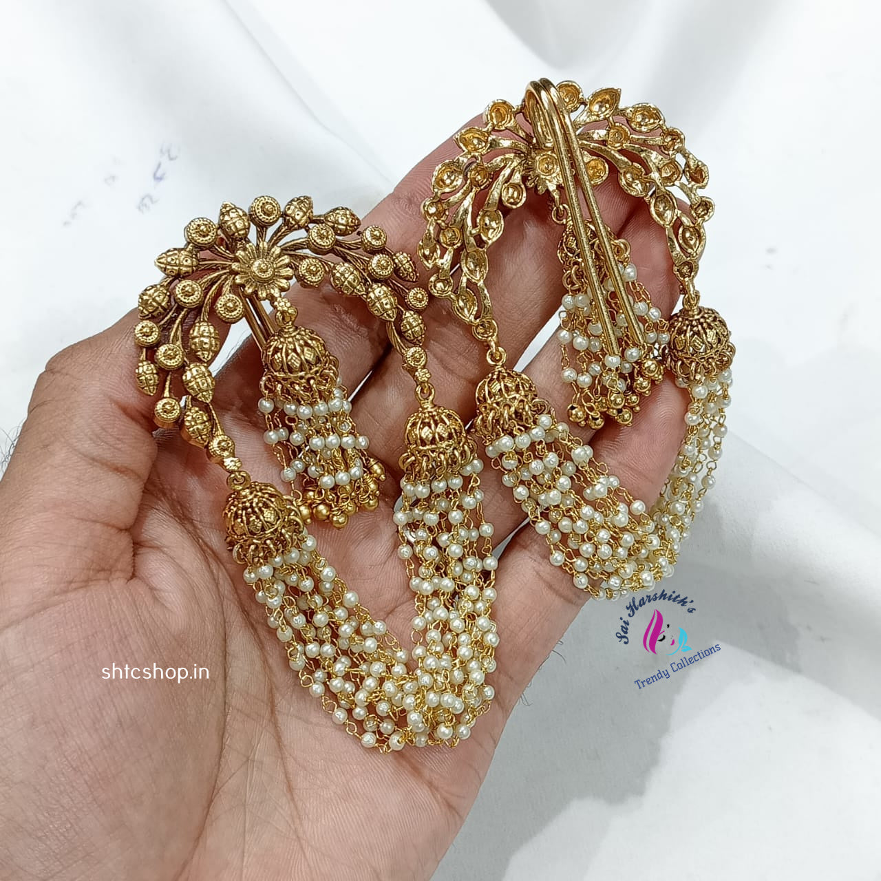 Matte Finish Jadabilla without stones and images - SHTC917 - Sai Harshith's Trendy Collections