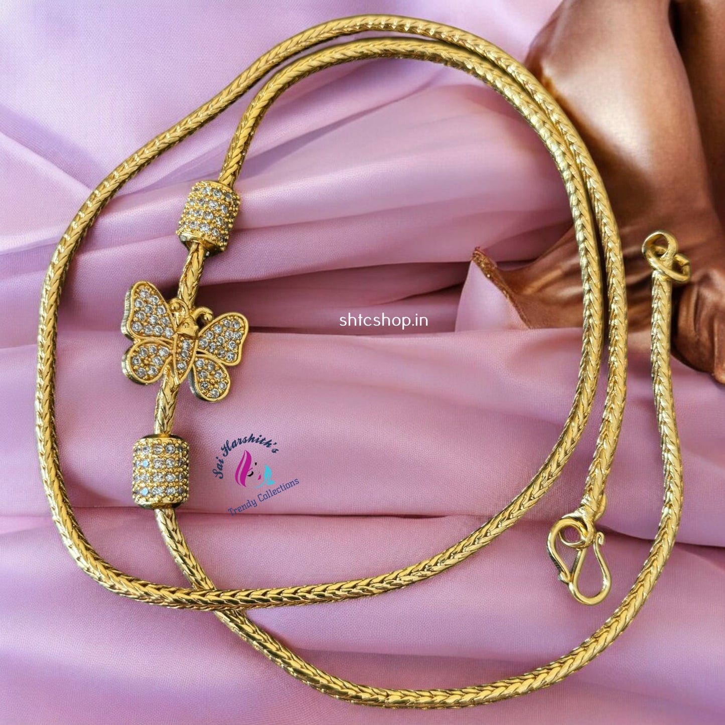 1Gm Gold Plated Mugappu Chain 24 Inches - SHTC944 - Sai Harshith's Trendy Collections