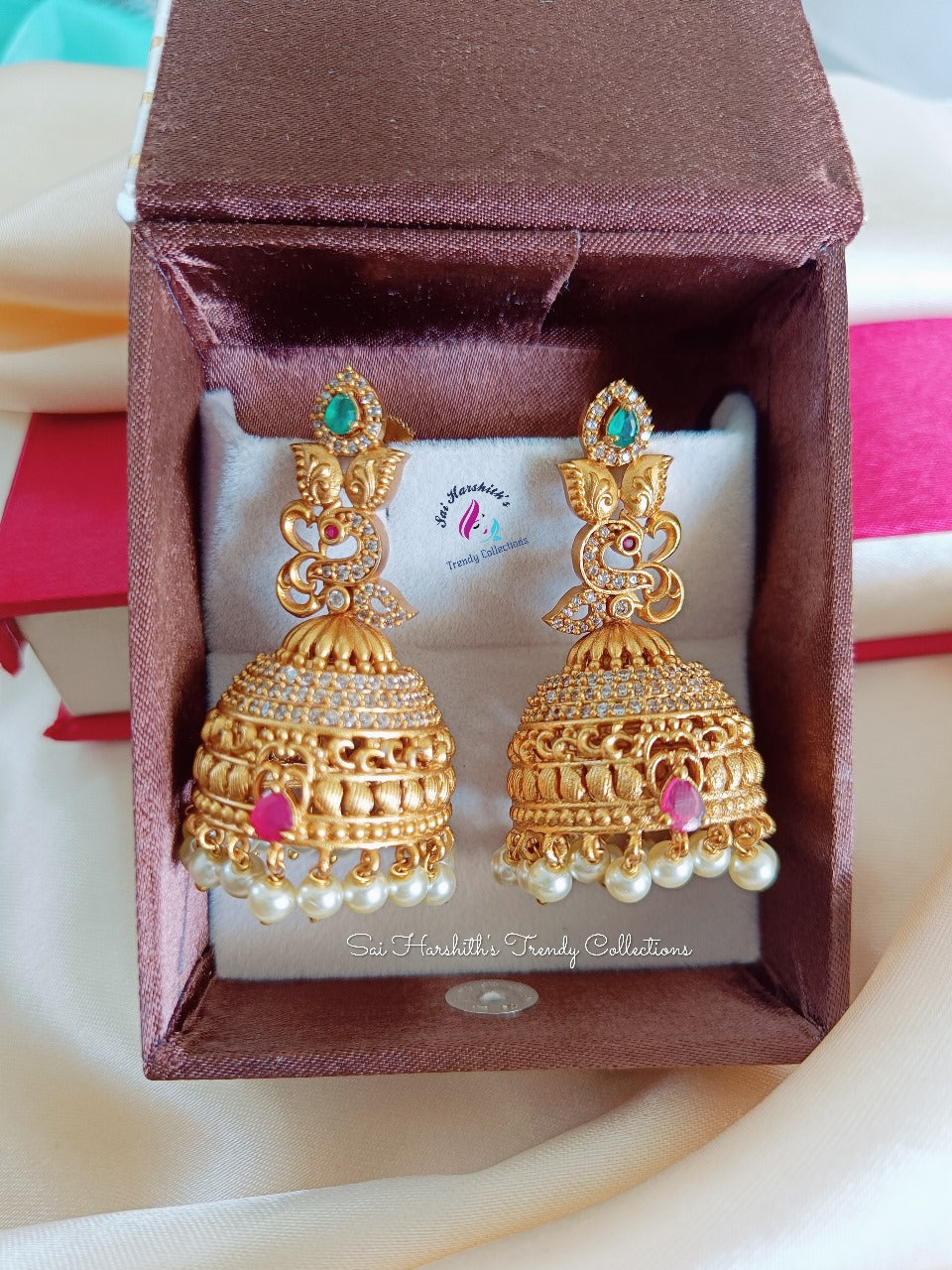 Sizzling Matte Jumkas - SHTC364 - Sai Harshith's Trendy Collections