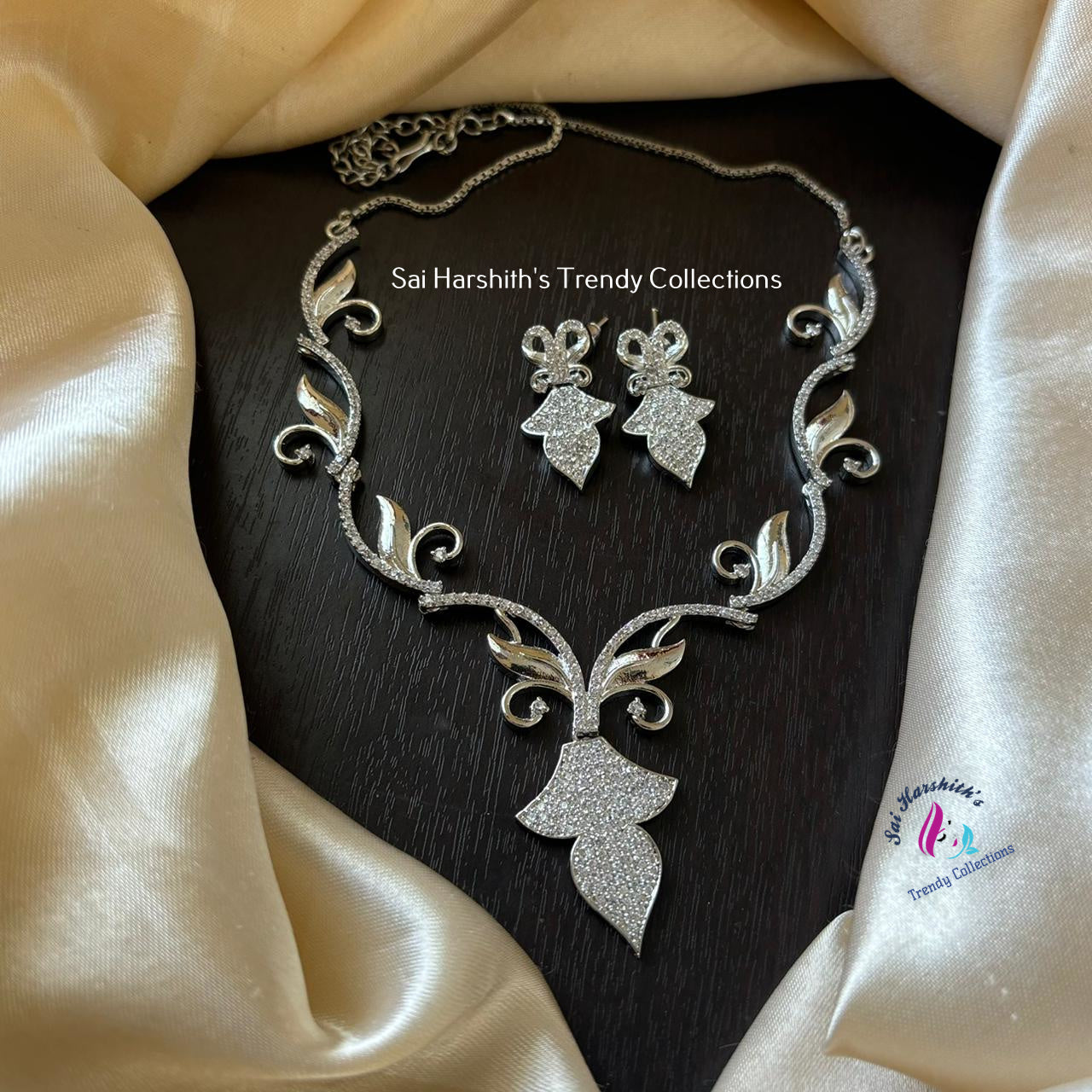 DazzleDivine CZ Necklace - SHTC653 - Sai Harshith's Trendy Collections