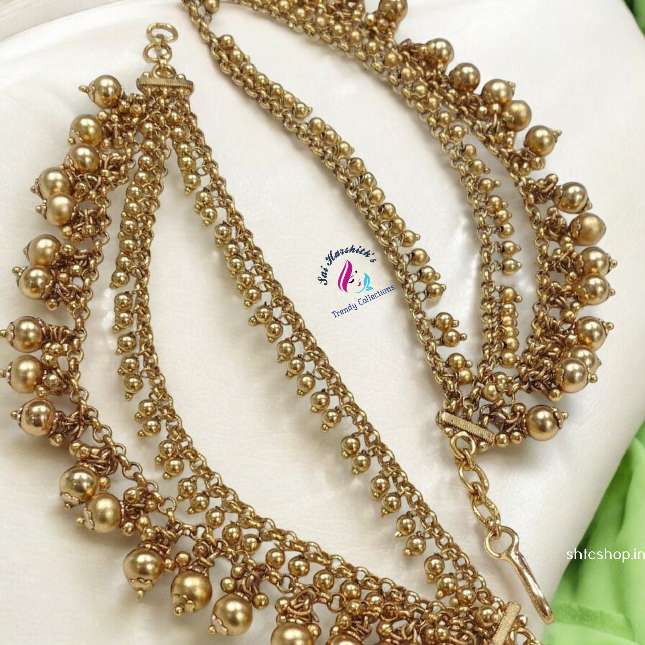 3 layer Matte finish Ear Chain - SHTC883 - Sai Harshith's Trendy Collections