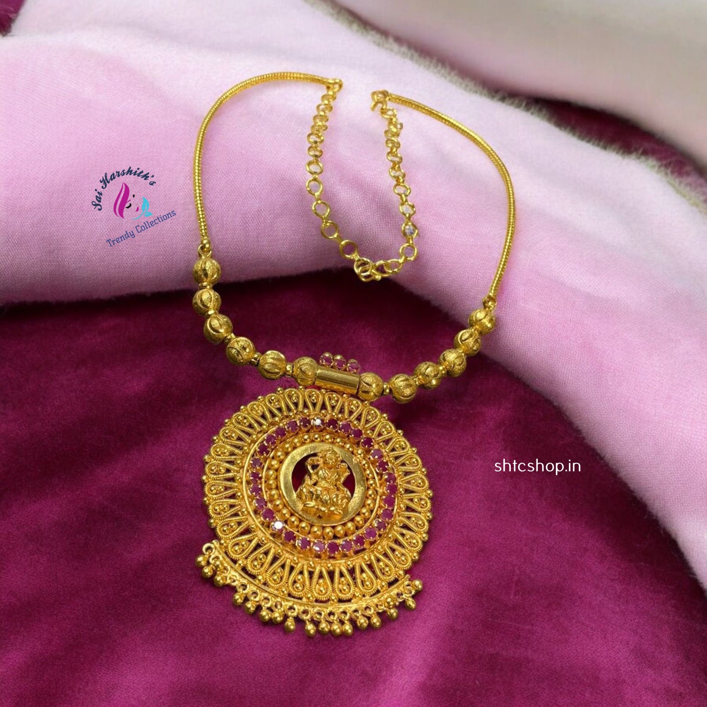 Kerala Style Statement Necklace - SHTC910 - Sai Harshith's Trendy Collections