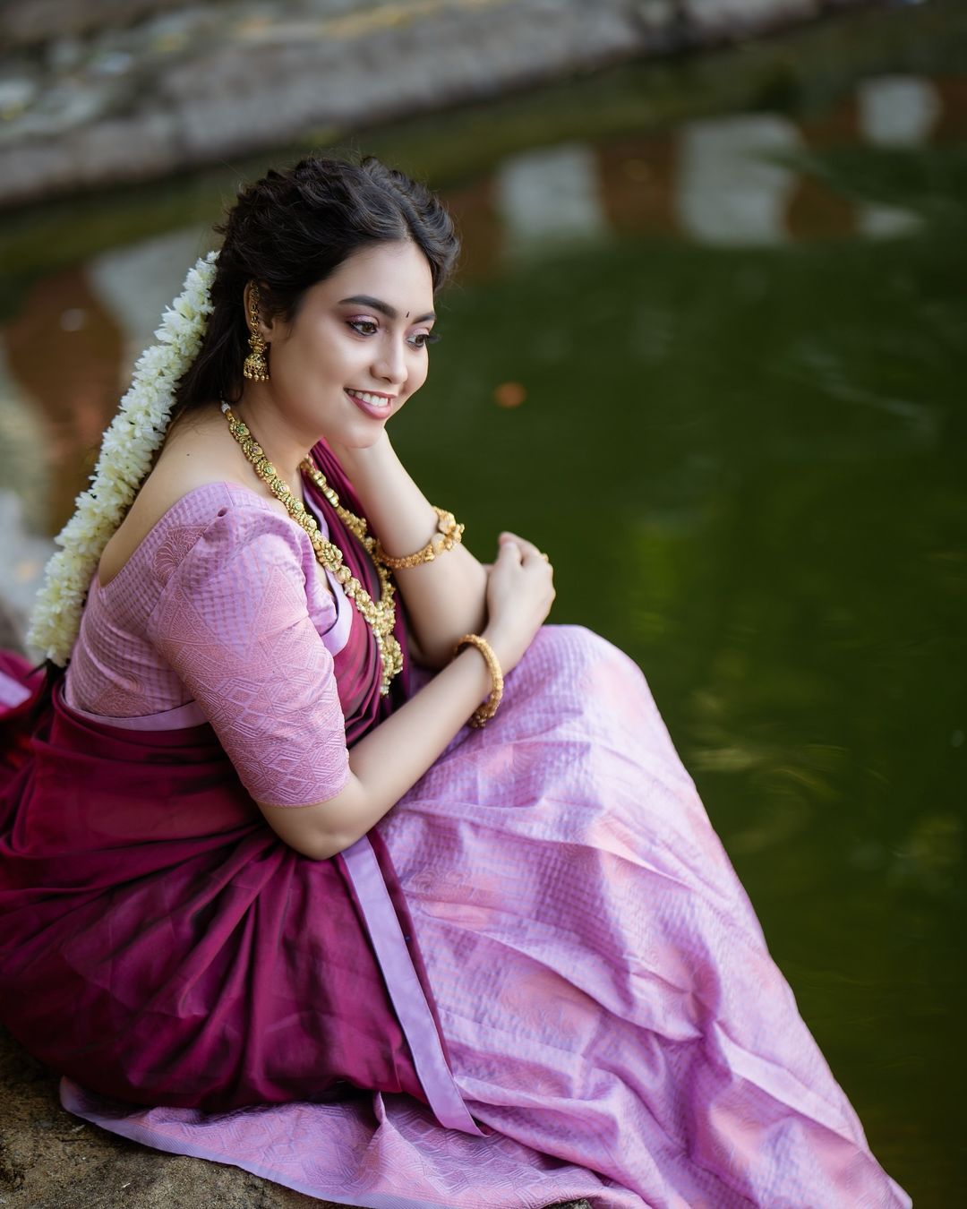 Matte Earrings with Maatti (Ear chain)- SHTC798 - Sai Harshith's Trendy Collections