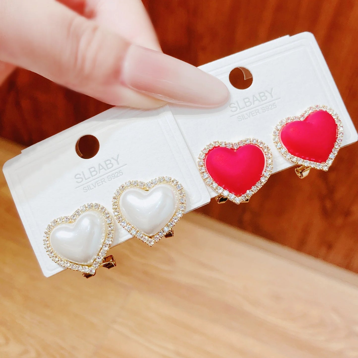 Heart Korean Earrings - KE548