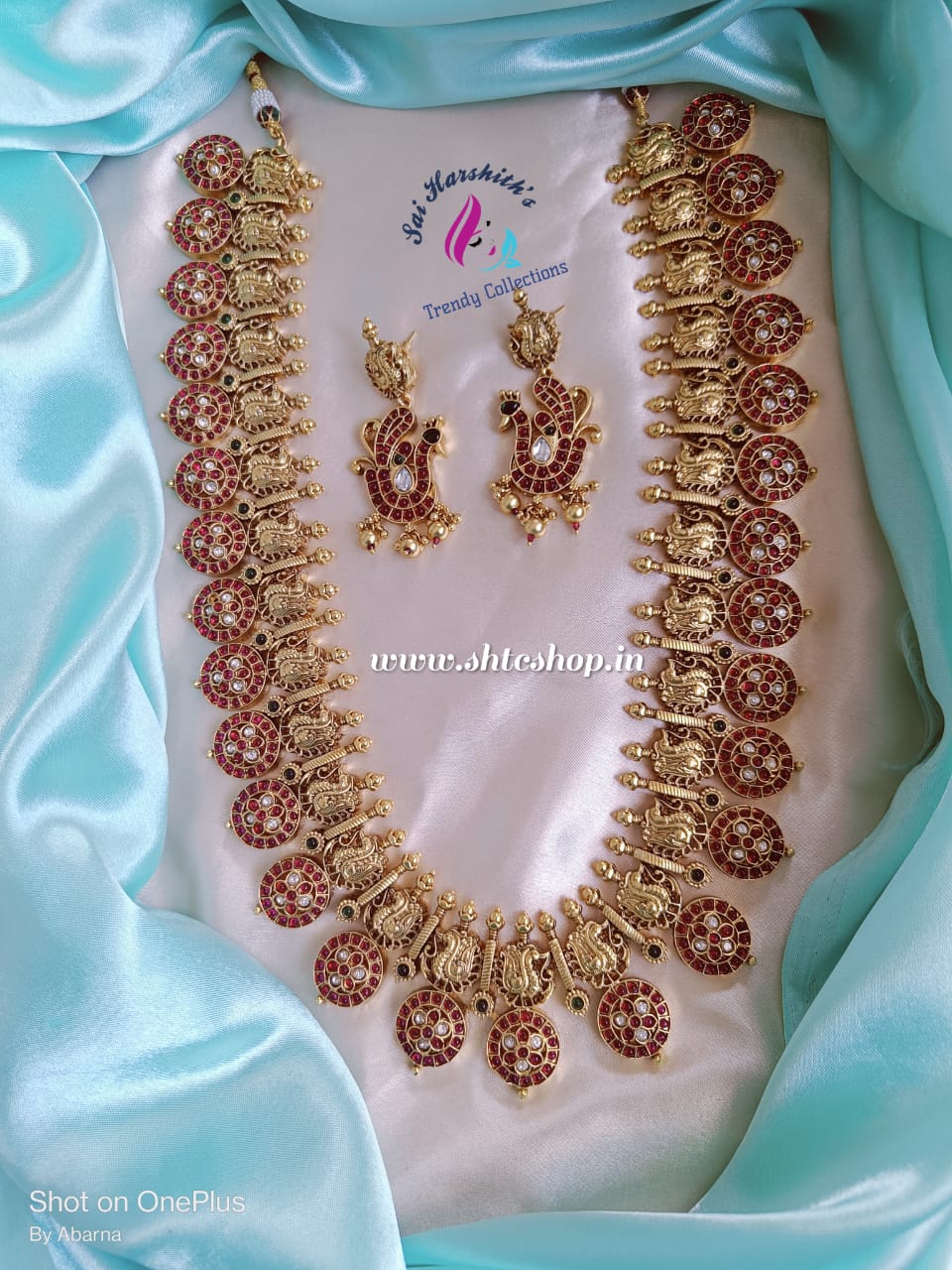 Kempu Gold Replica Haram _ SHTC515 - Sai Harshith's Trendy Collections
