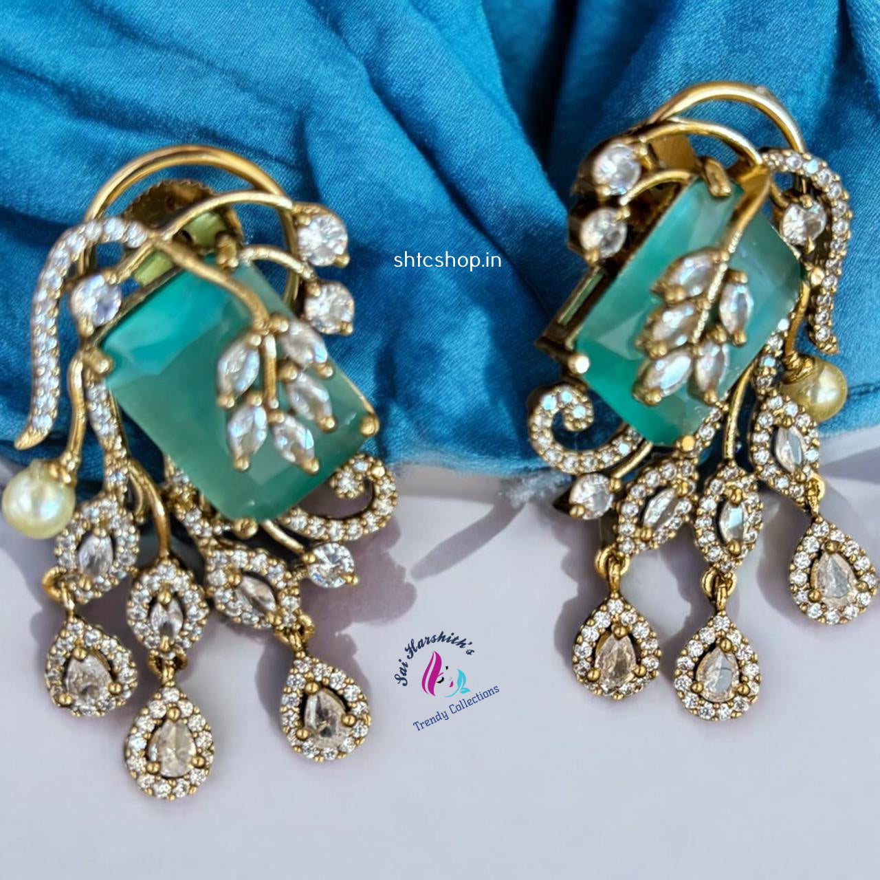 AD statement earrings - SHTC859 - Sai Harshith's Trendy Collections
