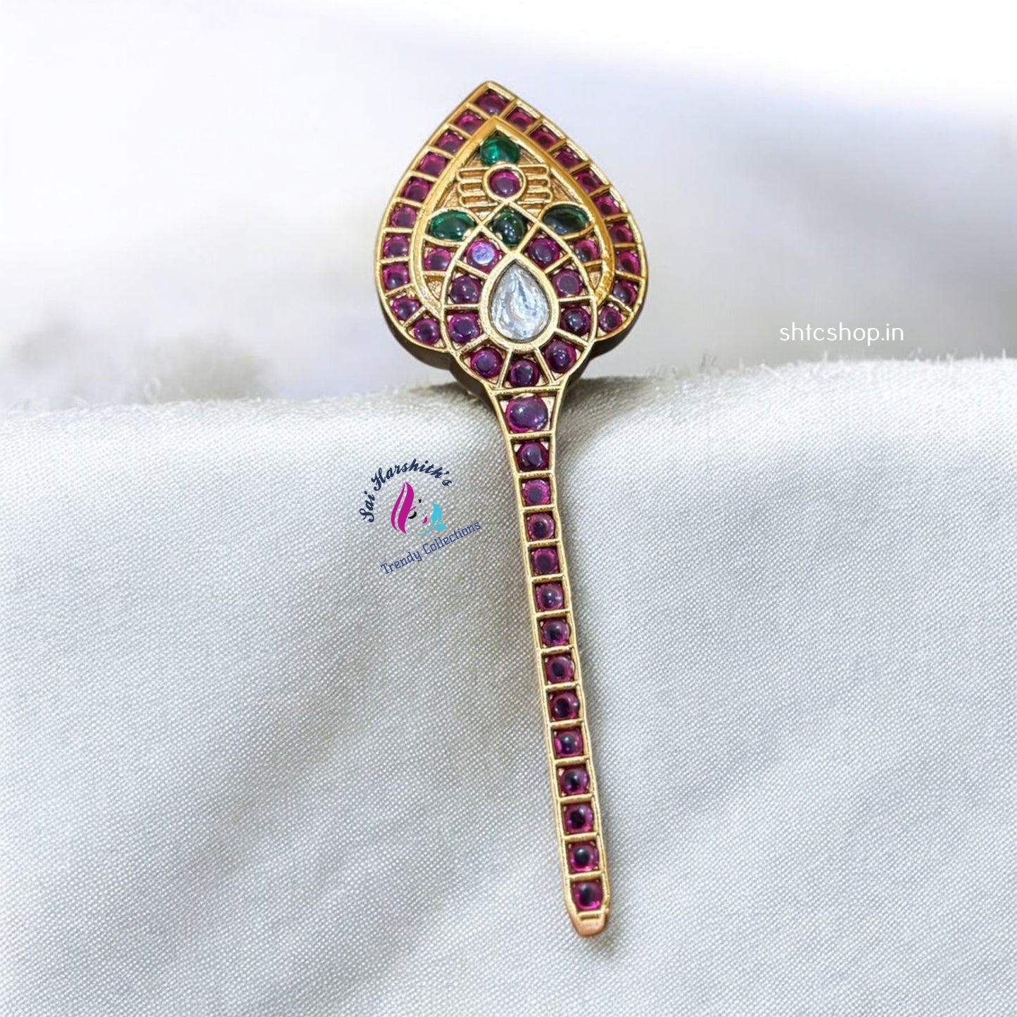 Kempu Stone Vel Pendant - SHTC1035