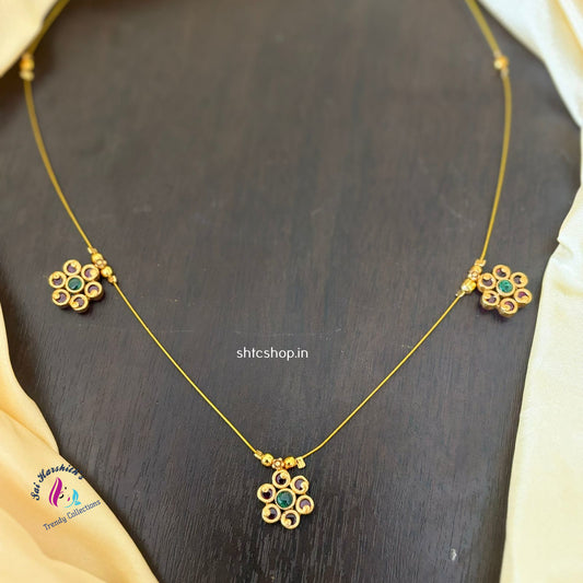 Kempu Stone invisible Necklace - SHTC1067